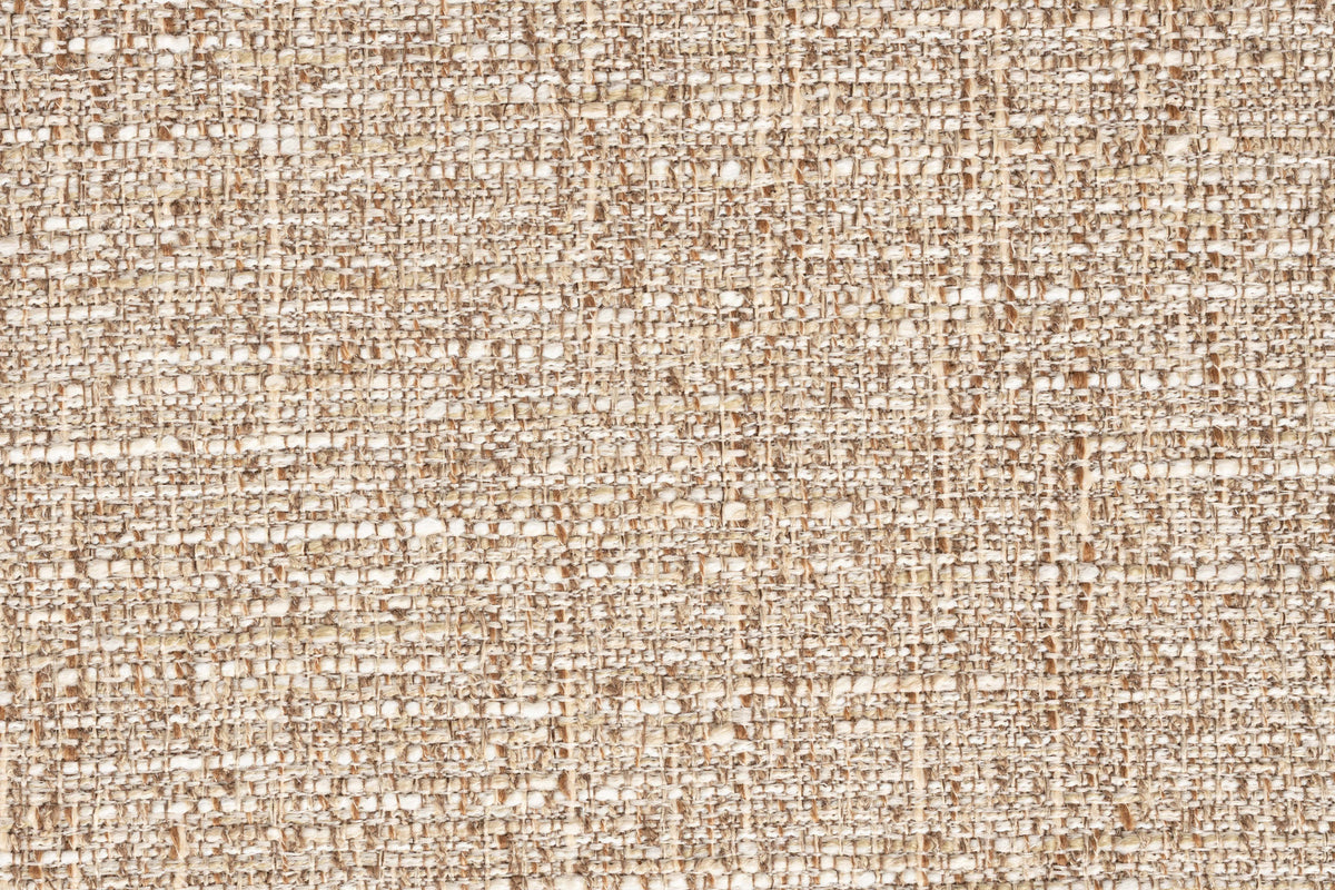 Hellbraunes L-Sofa Stones Lounge von Zuiver mit grob gewebtem Polyesterbezug und runden Formen