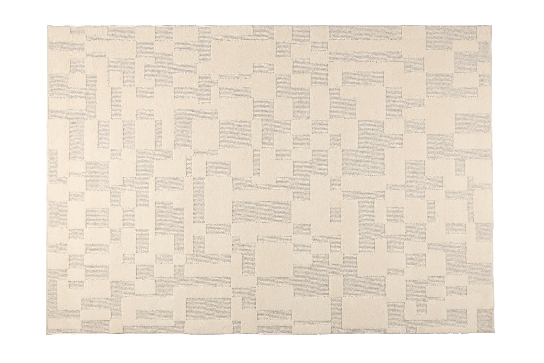Teppich Bricks 200x300 in Grau präsentiert im Onlineshop von KAQTU Design AG. Teppich ist von Zuiver