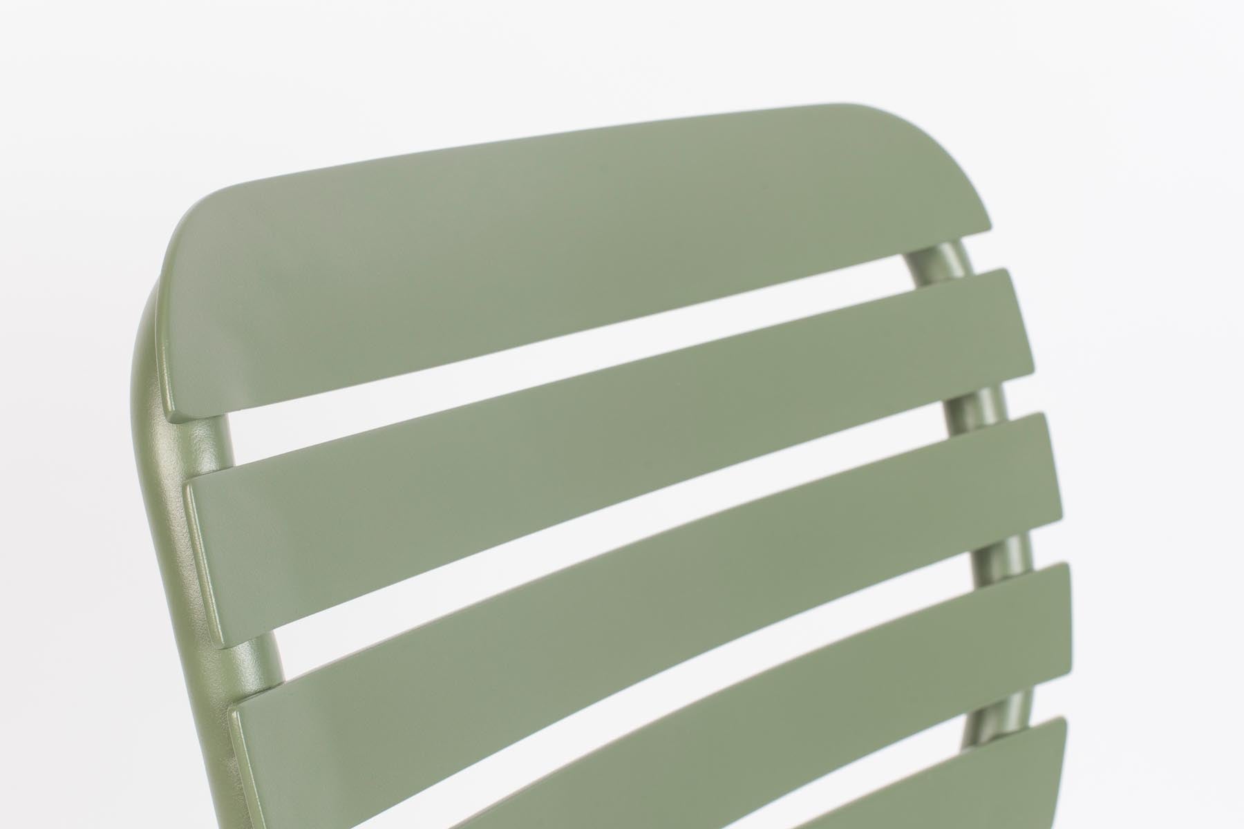 Gartentisch Vondel 168.5 + 4 Stühle Vondel Grün in Grün präsentiert im Onlineshop von KAQTU Design AG. Gartentischset ist von Zuiver