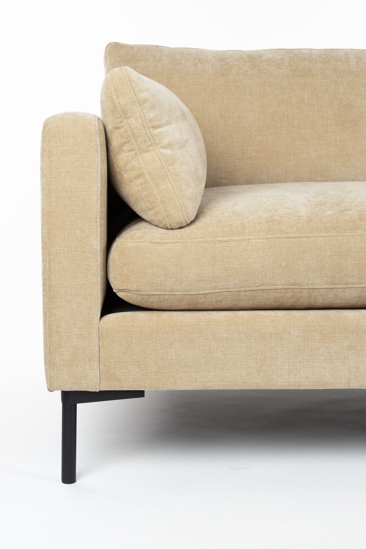 Gepolstertes 5er Sofa Summer von Zuiver in Natur, Sitzfläche aus Acetat und Polyester, Polsterung aus PU-Schaum, Breite 335 cm.
