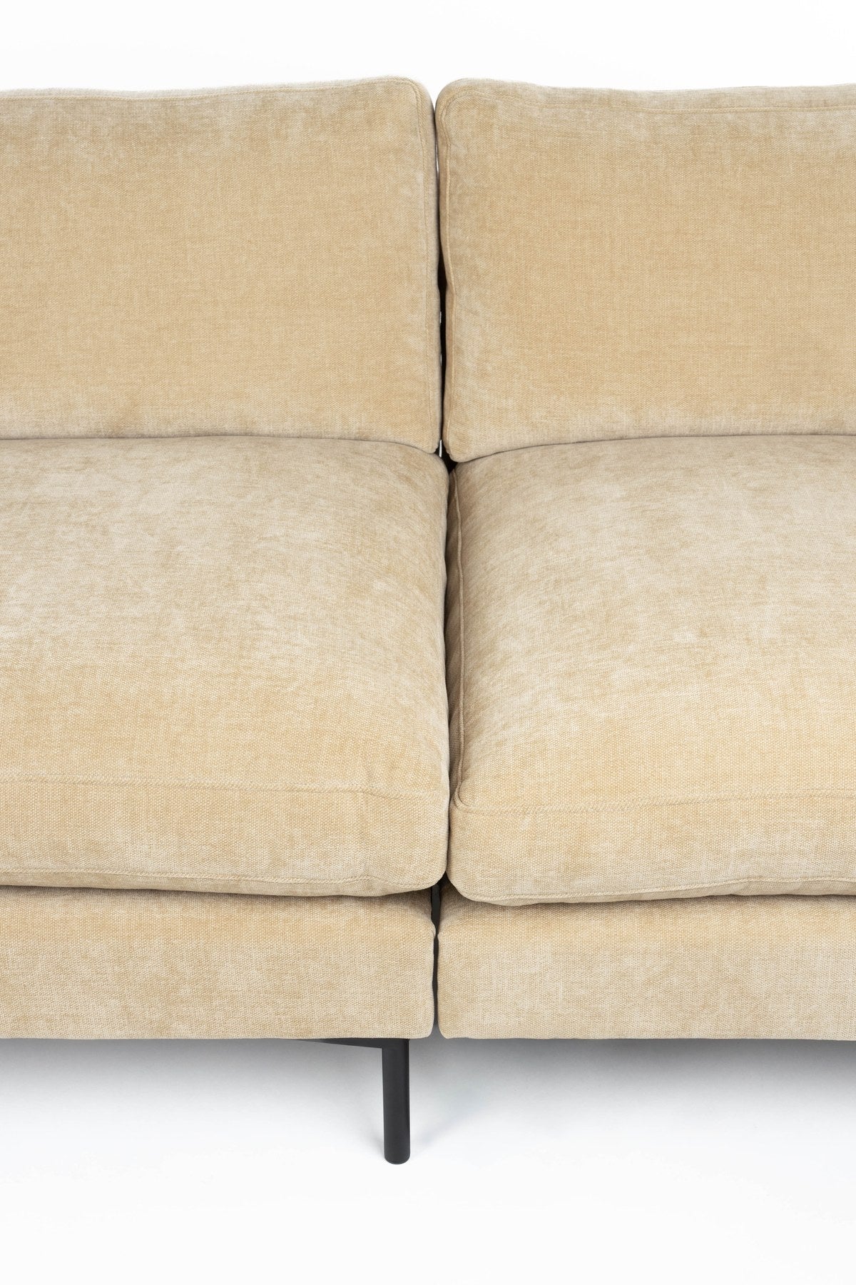 Gepolstertes 5er Sofa Summer von Zuiver in Natur, Sitzfläche aus Acetat und Polyester, Polsterung aus PU-Schaum, Breite 335 cm.