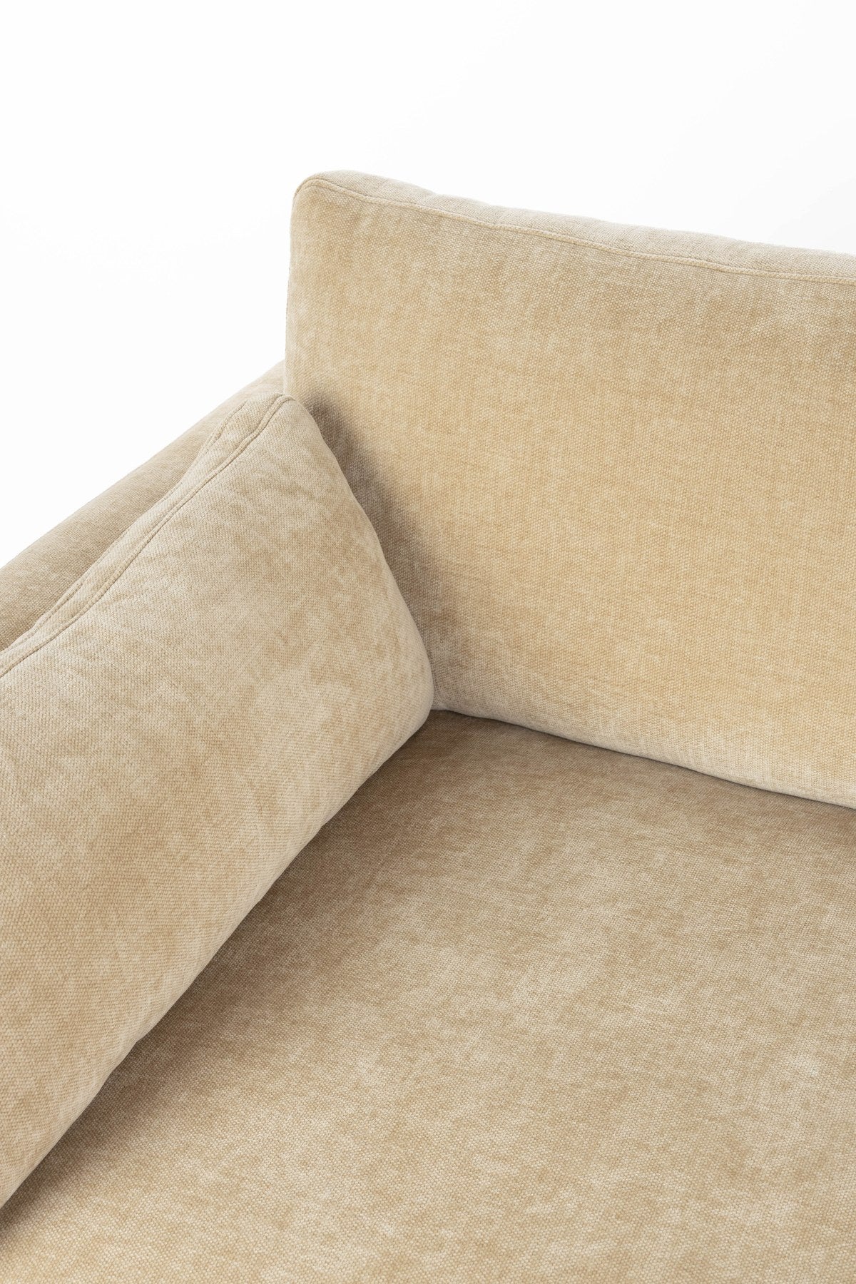 Gepolstertes 5er Sofa Summer von Zuiver in Natur, Sitzfläche aus Acetat und Polyester, Polsterung aus PU-Schaum, Breite 335 cm.