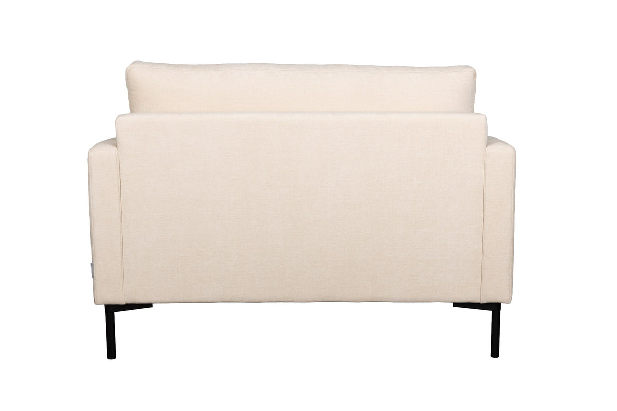Beiges 2er Sofa Love Seat Summer von Zuiver mit schlanken Beinen, Sitzfläche aus Acetat und Polyester, PU-Schaum-Füllung, Innenbereich.