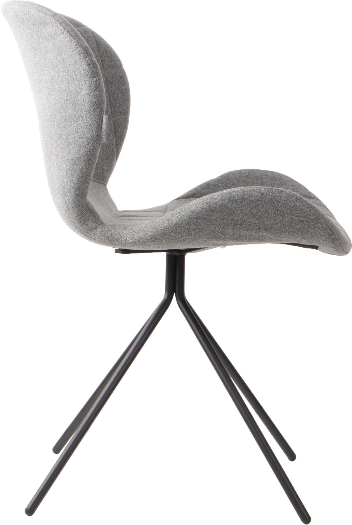 Stuhl OMG in Hellgrau präsentiert im Onlineshop von KAQTU Design AG. Stuhl ist von Zuiver
