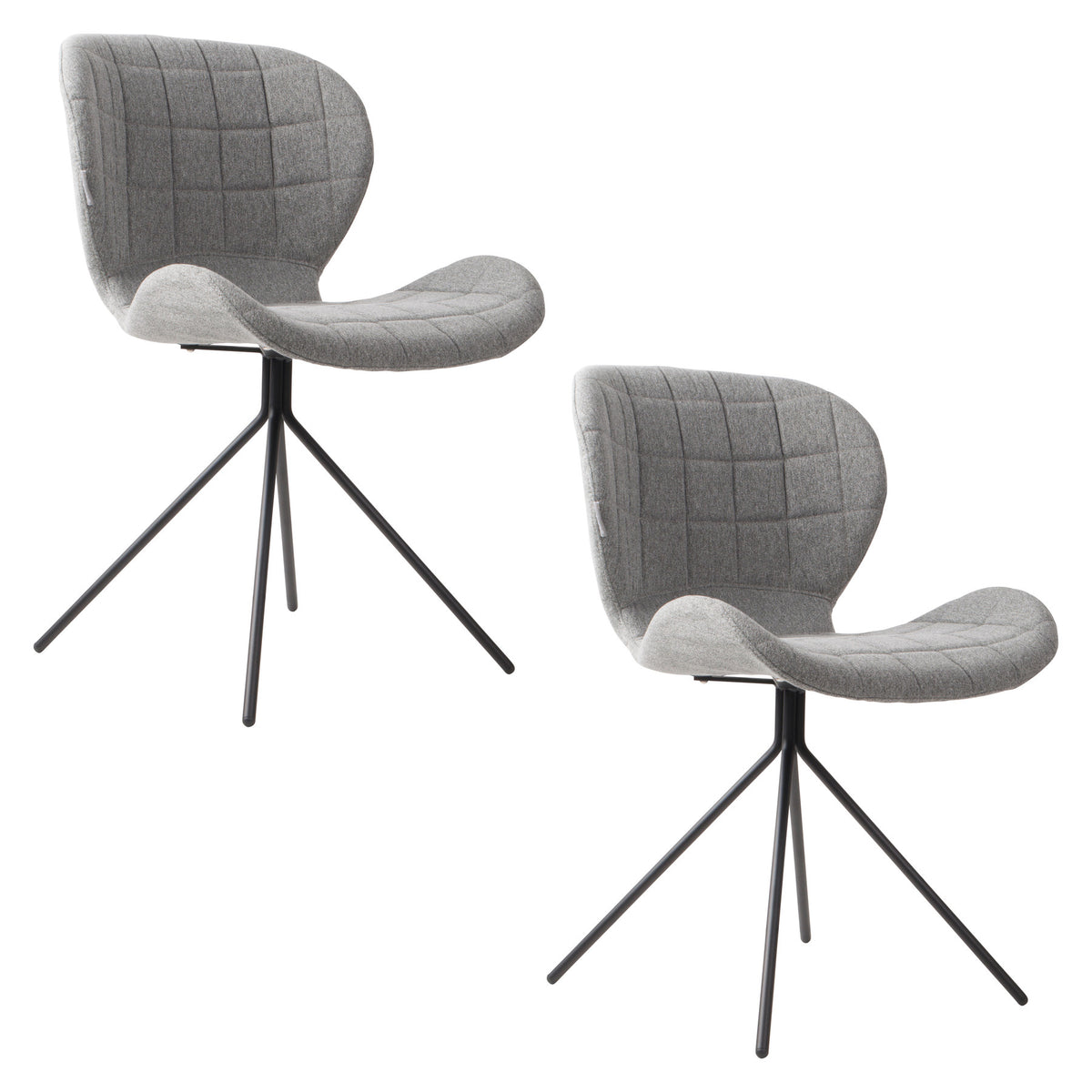 Stuhl Omg in Grau präsentiert im Onlineshop von KAQTU Design AG. Stuhl ist von Zuiver
