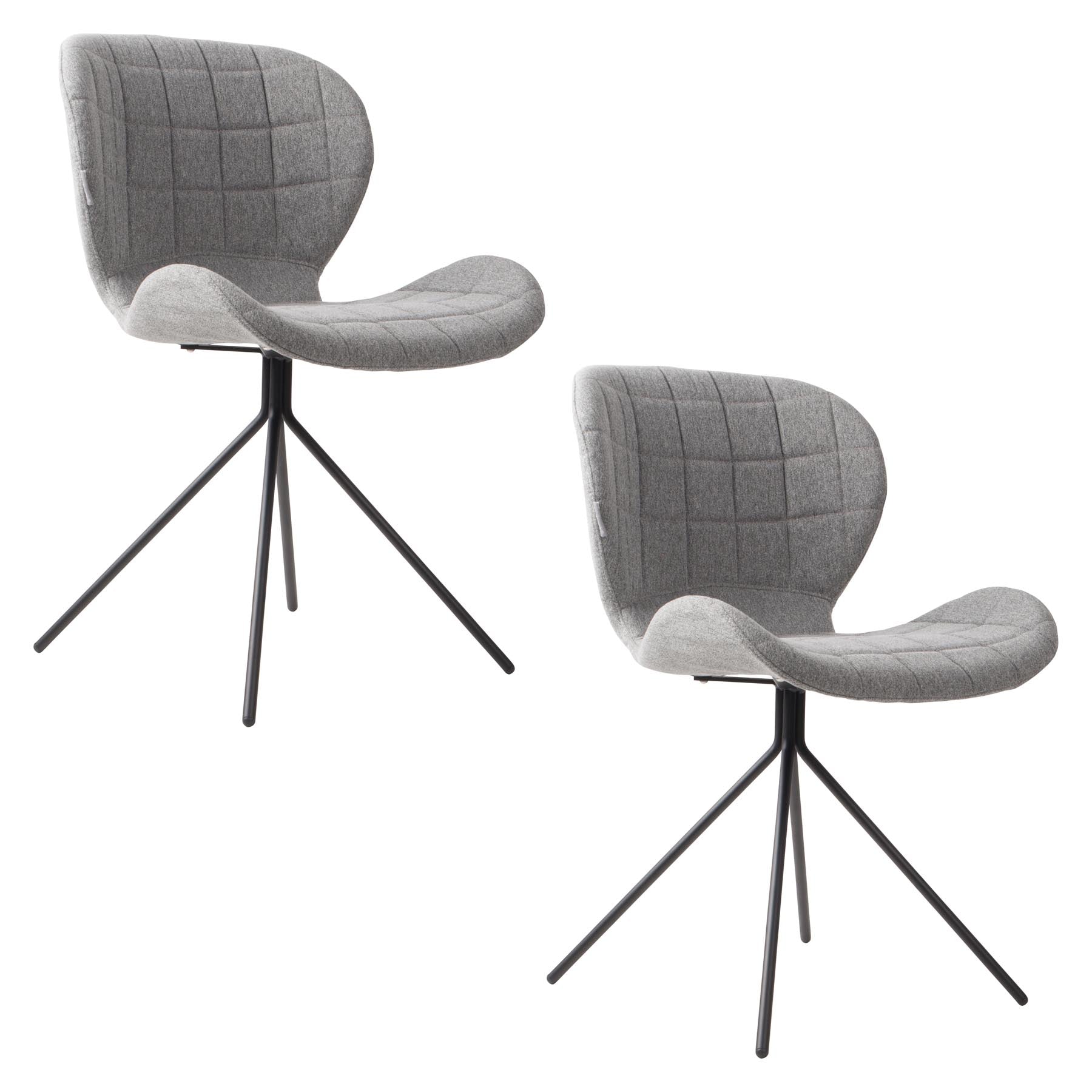 Stuhl OMG in Hellgrau präsentiert im Onlineshop von KAQTU Design AG. Stuhl ist von Zuiver