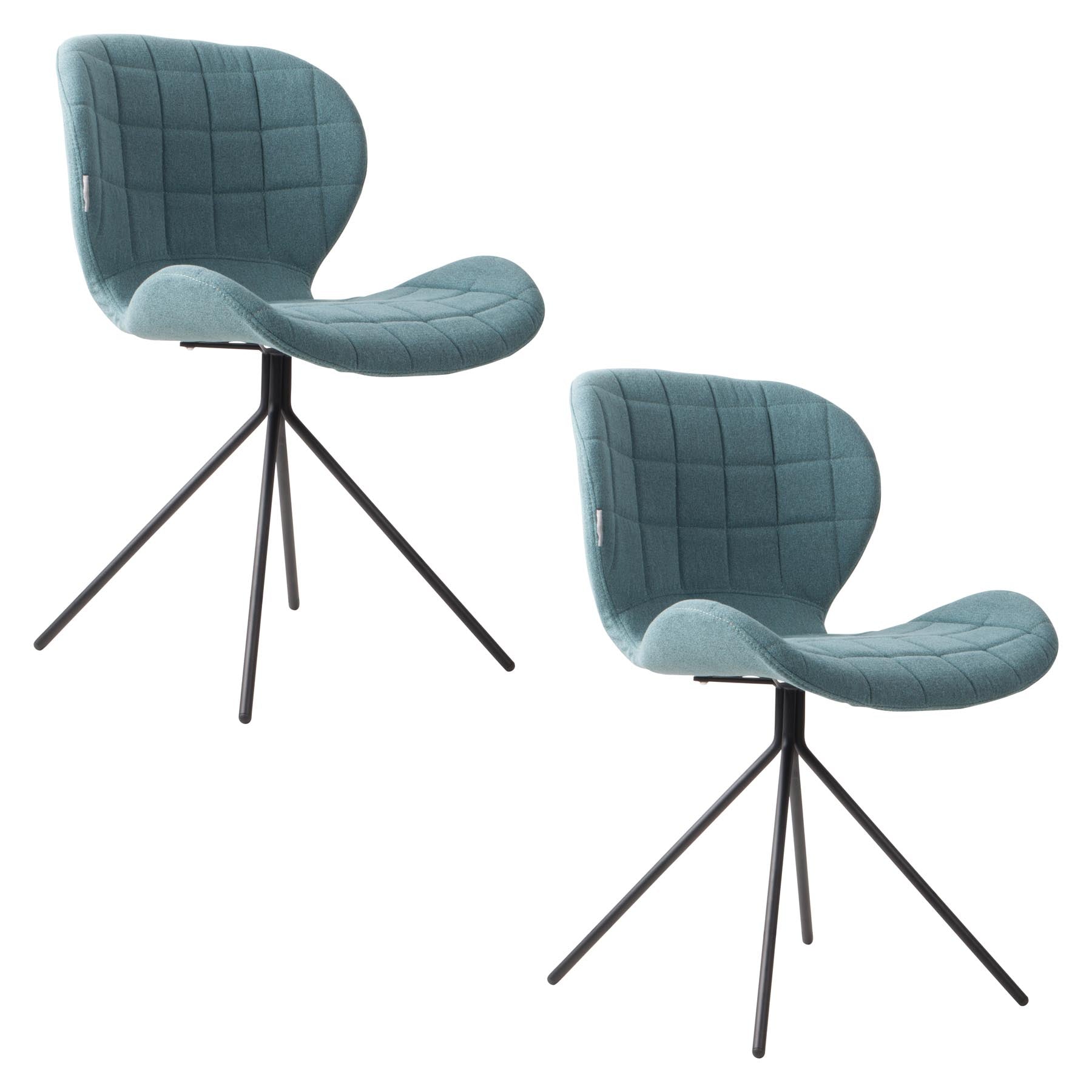 Stuhl OMG in Blau präsentiert im Onlineshop von KAQTU Design AG. Stuhl ist von Zuiver