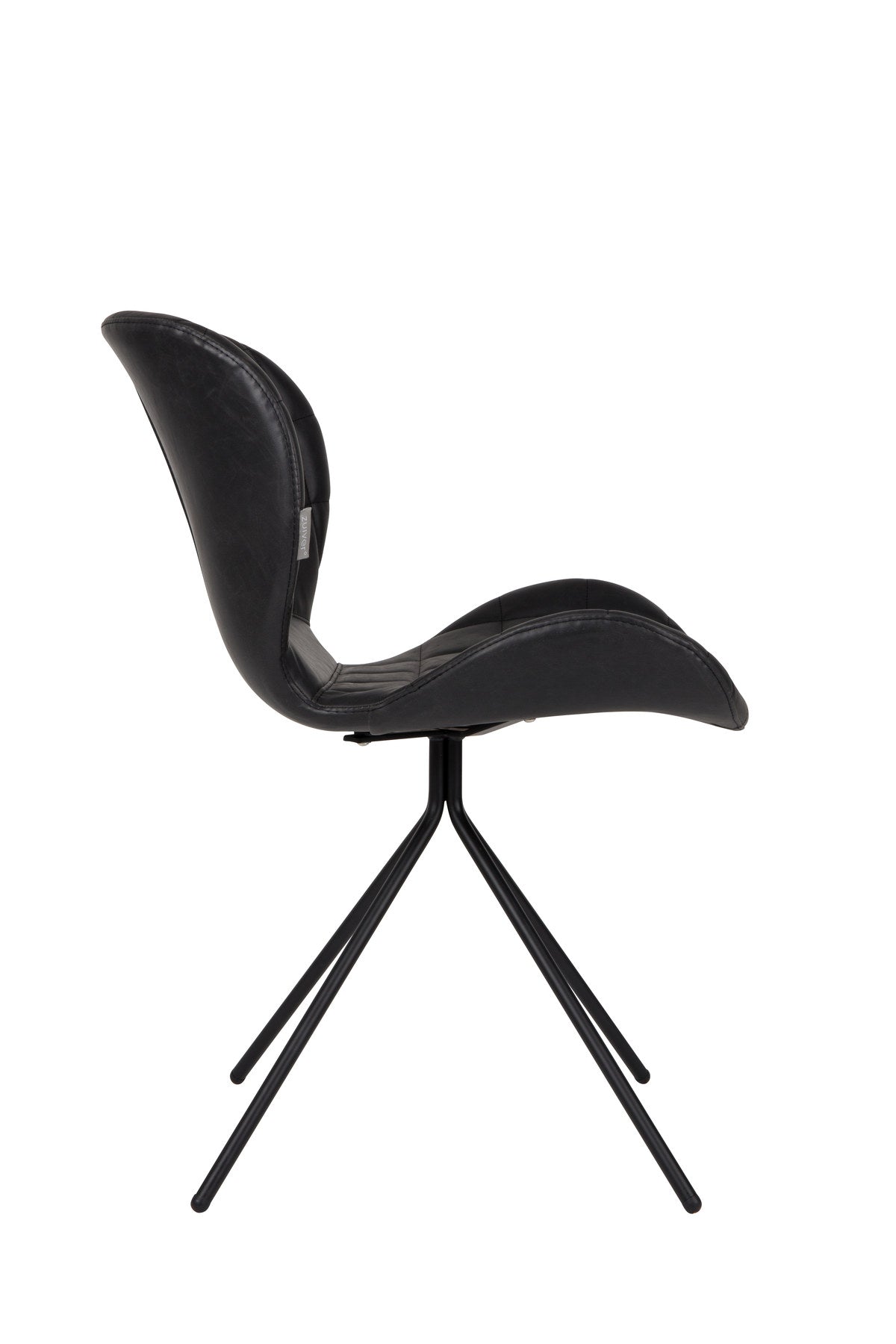 Stuhl OMG LL in Schwarz präsentiert im Onlineshop von KAQTU Design AG. Stuhl ist von Zuiver