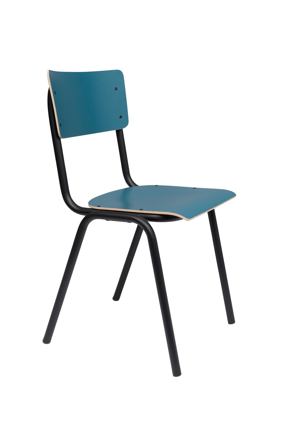 Stuhl Back to School in Blau präsentiert im Onlineshop von KAQTU Design AG. Stuhl ist von Zuiver
