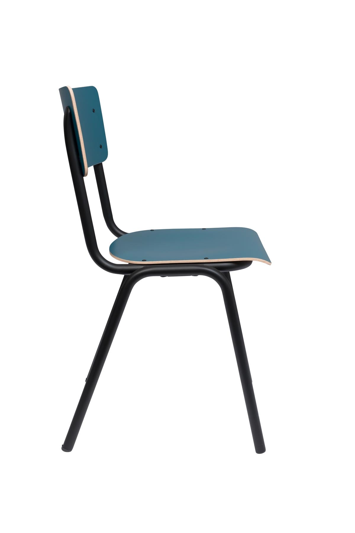 Stuhl Back to School in Blau präsentiert im Onlineshop von KAQTU Design AG. Stuhl ist von Zuiver