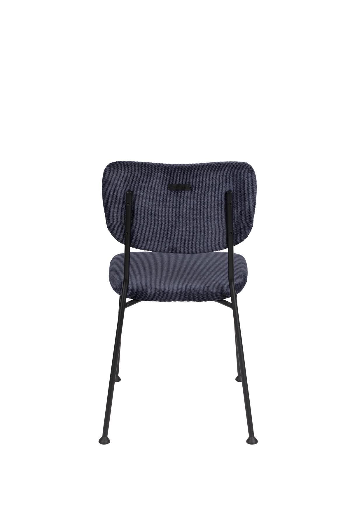 Stuhl Benson in Dunkelblau präsentiert im Onlineshop von KAQTU Design AG. Stuhl ist von Zuiver