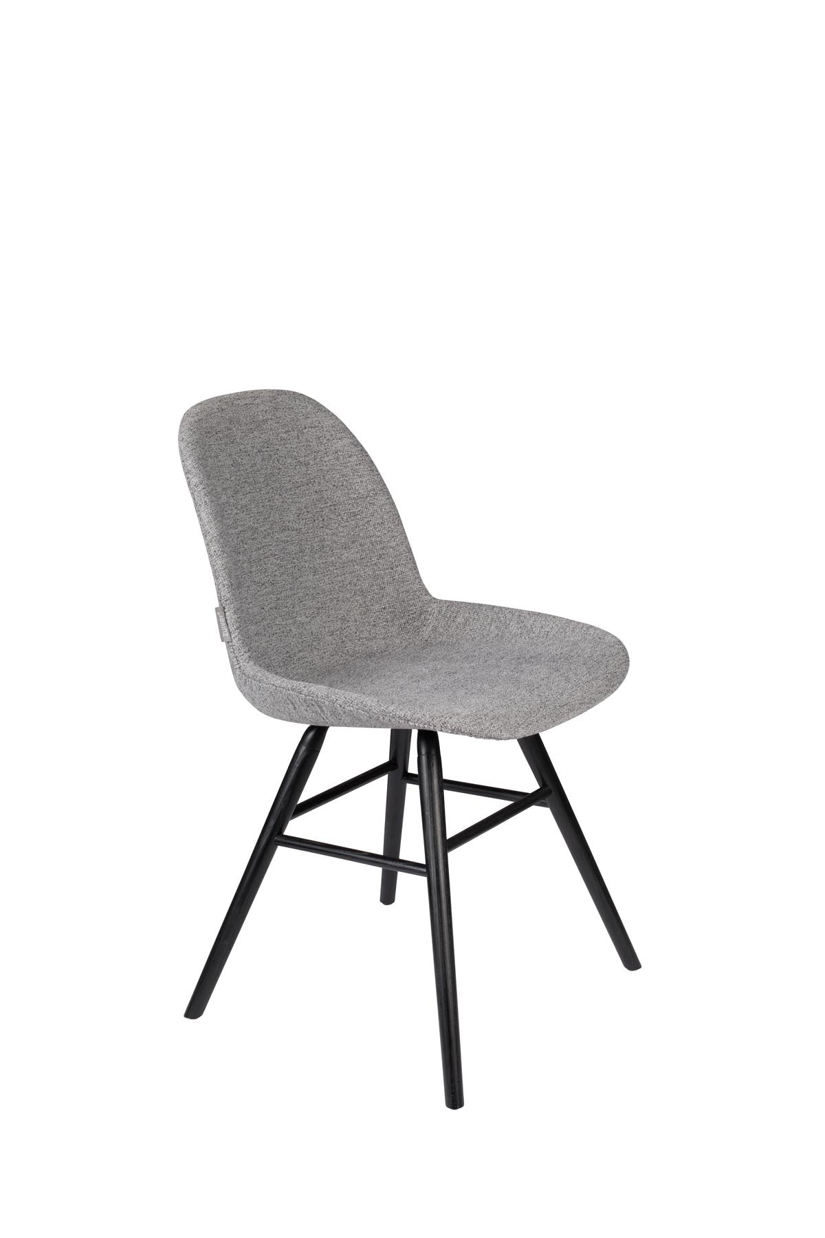 Stuhl Albert Kuip gepolstert in Hellgrau präsentiert im Onlineshop von KAQTU Design AG. Stuhl ist von Zuiver