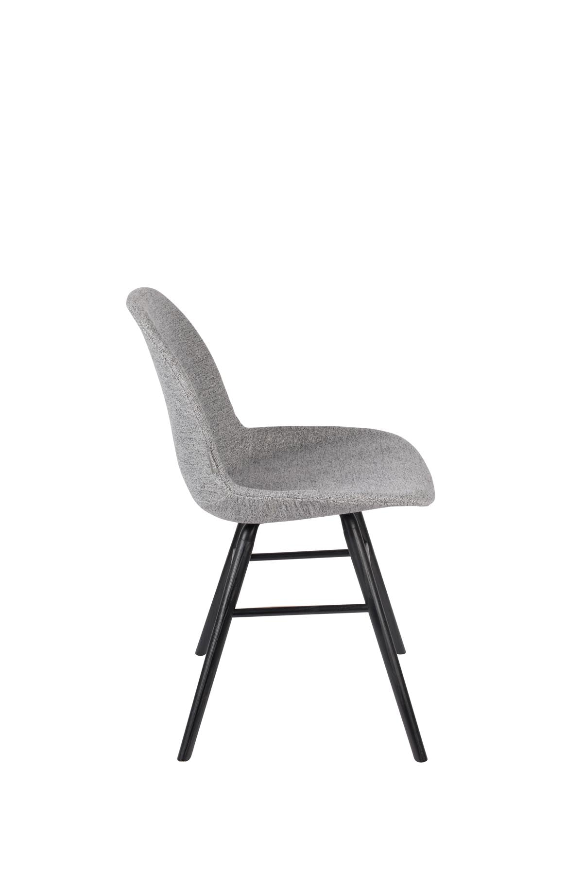 Stuhl Albert Kuip gepolstert in Hellgrau präsentiert im Onlineshop von KAQTU Design AG. Stuhl ist von Zuiver
