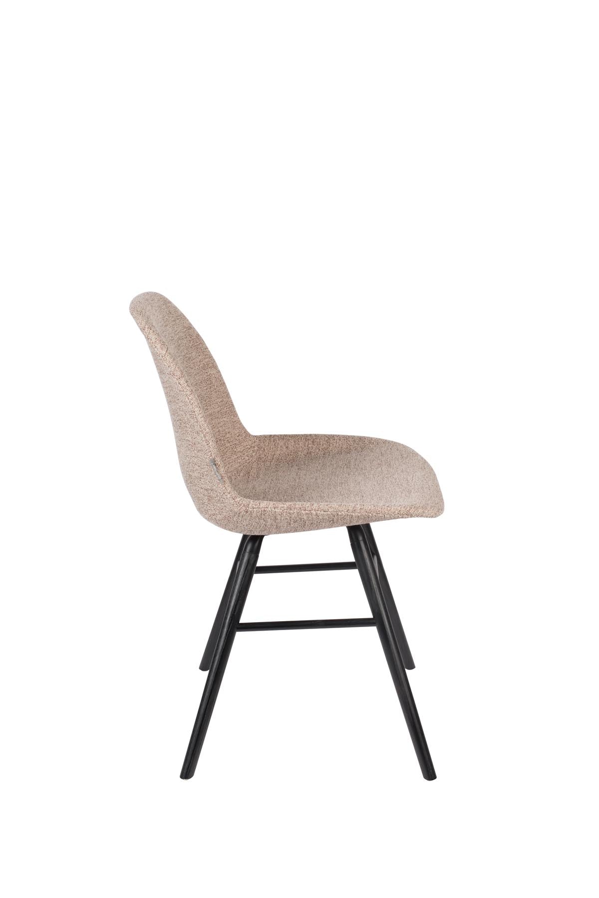 Stuhl Albert Kuip gepolstert in Beige präsentiert im Onlineshop von KAQTU Design AG. Stuhl ist von Zuiver