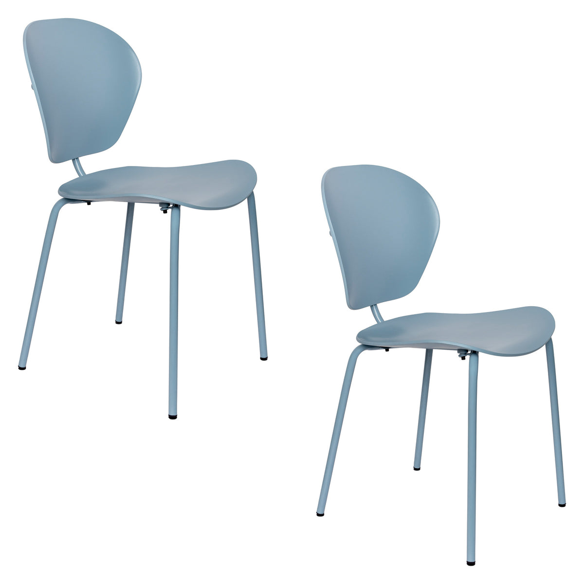 Esszimmerstuhl The Ocean mit Sitzschale aus Ozeanplastik auf Metallbeinen