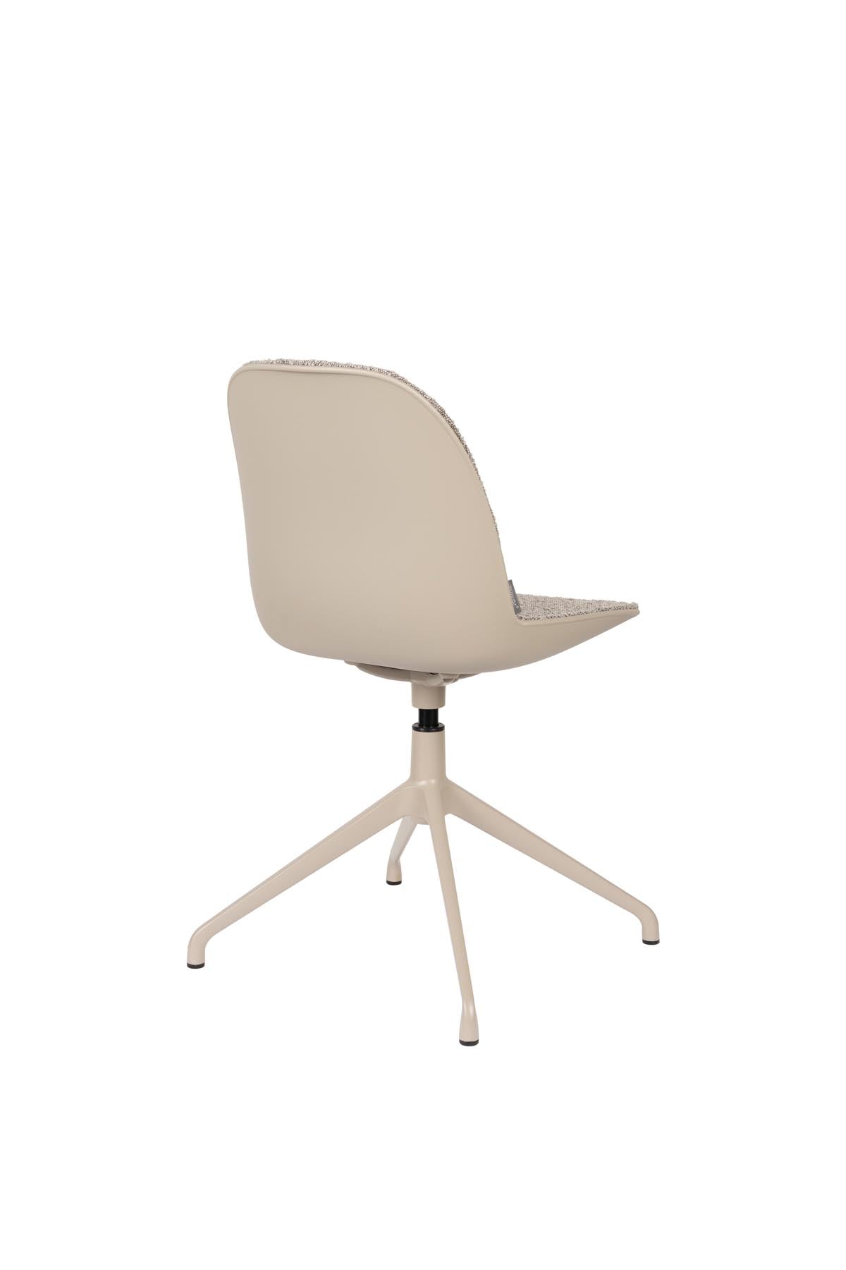 Stuhl Albert Kuip gepolstert in Taupe präsentiert im Onlineshop von KAQTU Design AG. Stuhl ist von Zuiver