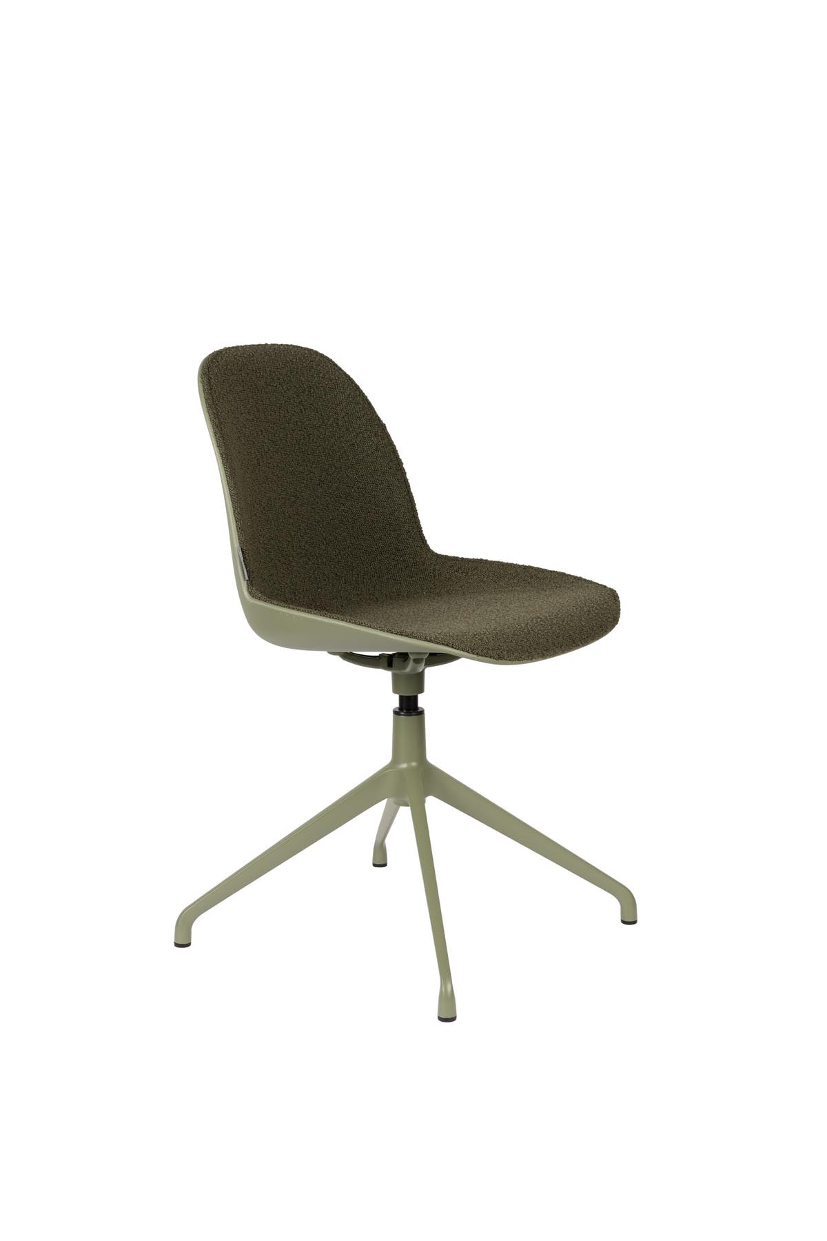 Stuhl Albert Kuip gepolstert in Grün präsentiert im Onlineshop von KAQTU Design AG. Stuhl ist von Zuiver