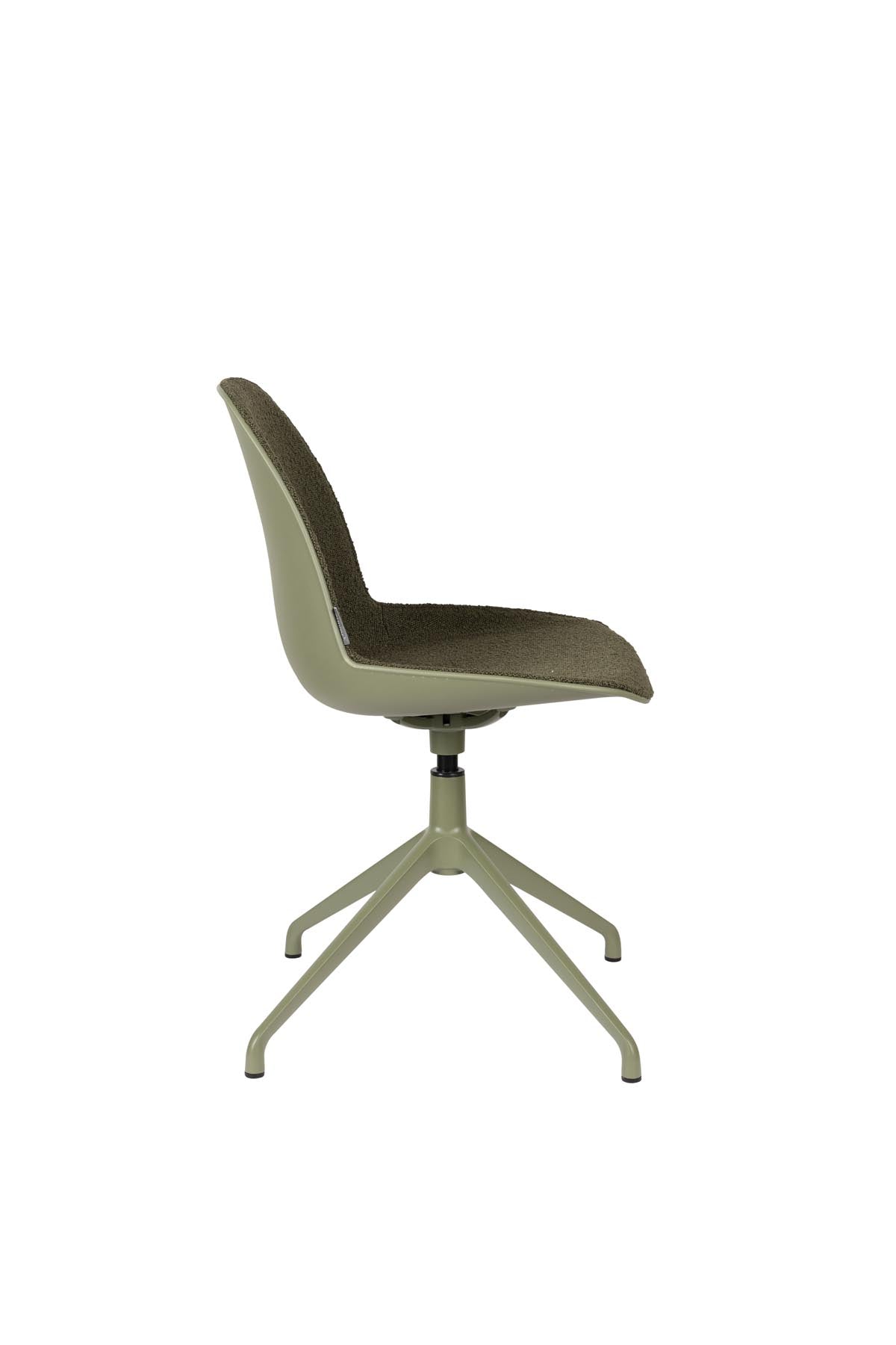 Stuhl Albert Kuip gepolstert in Grün präsentiert im Onlineshop von KAQTU Design AG. Stuhl ist von Zuiver