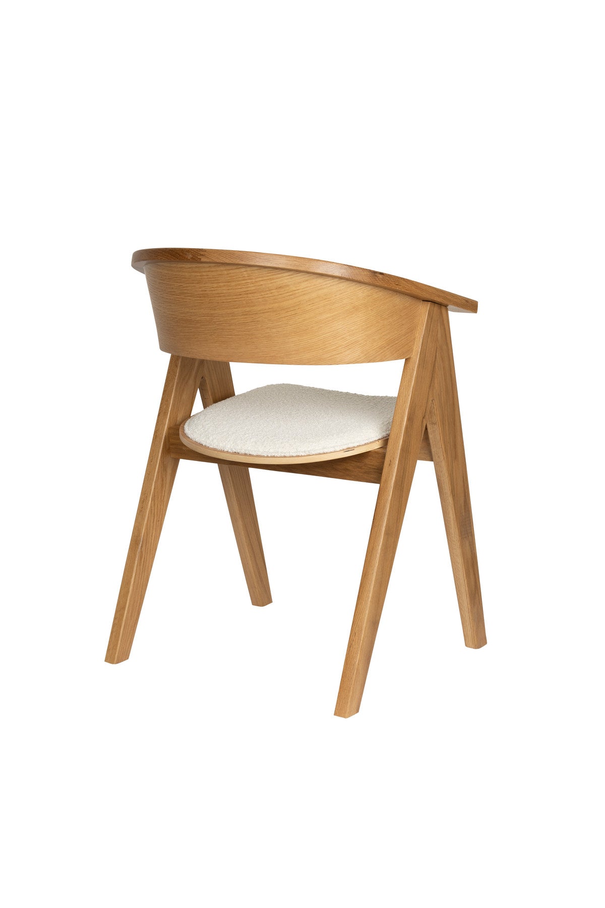 Stuhl Ndsm in Natural präsentiert im Onlineshop von KAQTU Design AG. Schalenstuhl mit Armlehne ist von Zuiver