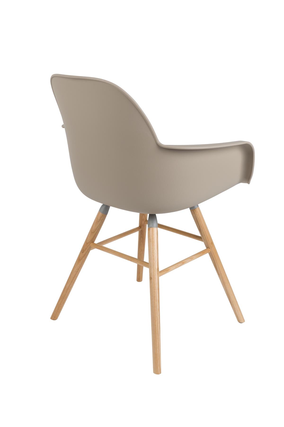 Armlehnstuhl Albert Kuip in Taupe präsentiert im Onlineshop von KAQTU Design AG. Stuhl mit Armlehne ist von Zuiver