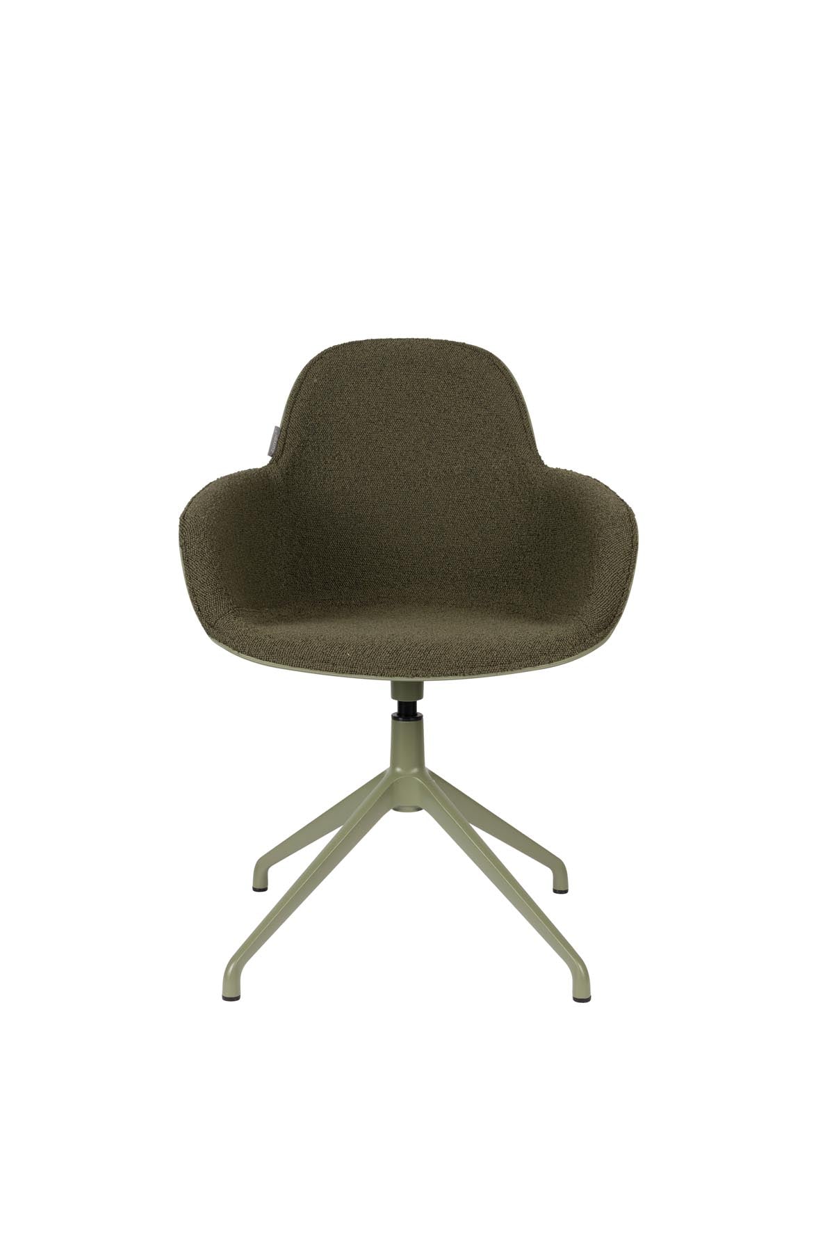 Armlehnstuhl Albert Kuip Swivel in Grün präsentiert im Onlineshop von KAQTU Design AG. Dreh-Schalenstuhl mit Armlehnen ist von Zuiver
