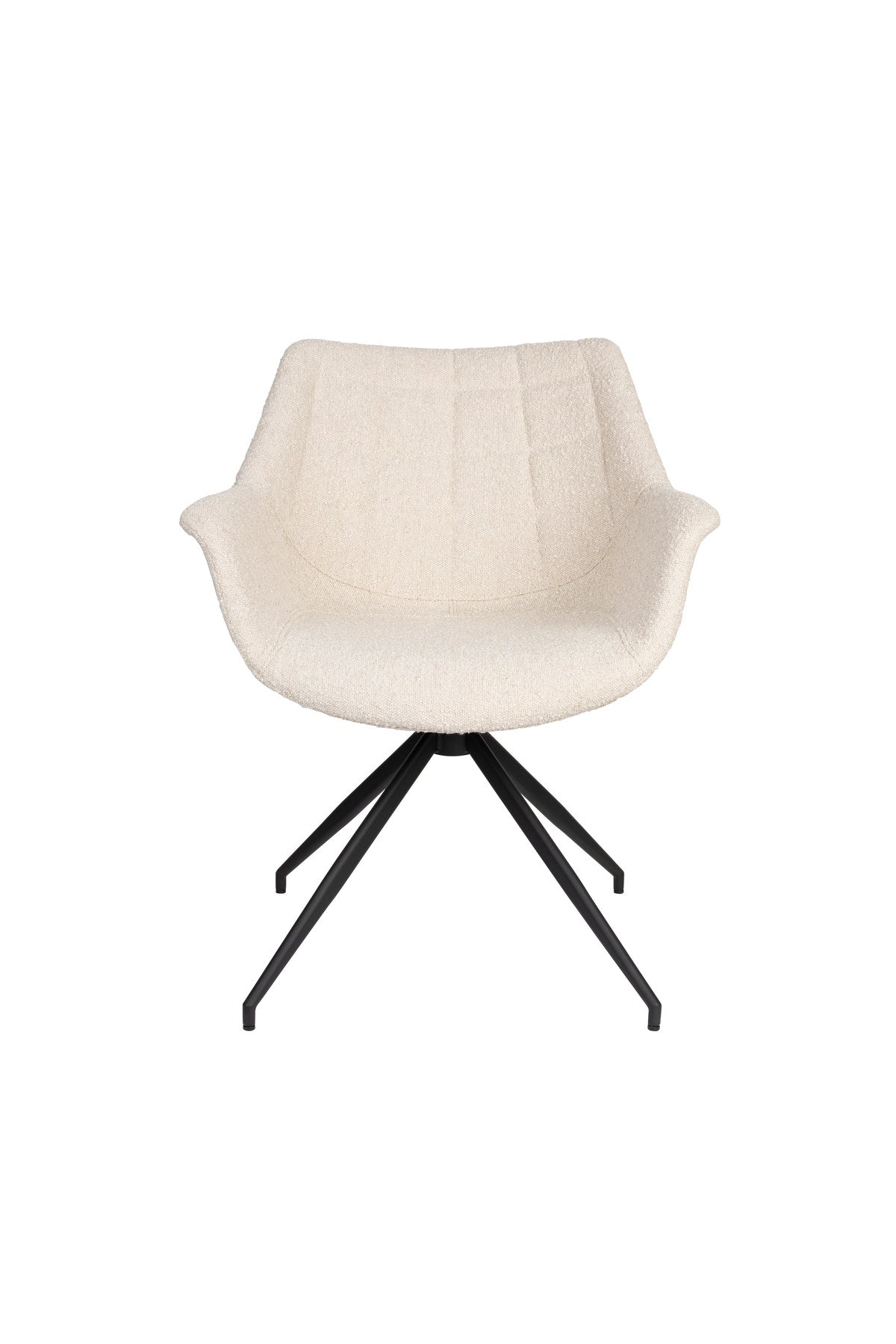 Armlehnstuhl Doulton Swivel in Natural präsentiert im Onlineshop von KAQTU Design AG. Dreh-Schalenstuhl mit Armlehnen ist von Zuiver