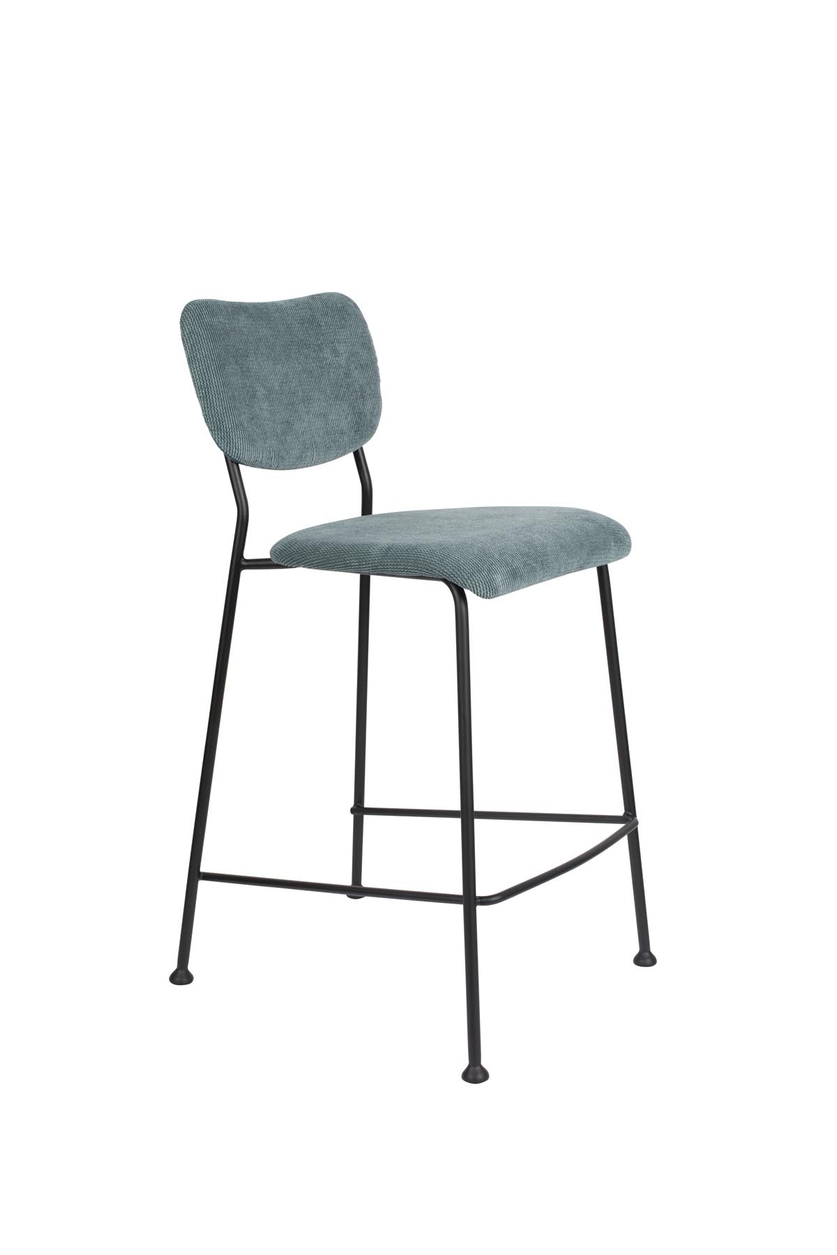 Barstuhl Benson in Blau präsentiert im Onlineshop von KAQTU Design AG. Barstuhl ist von Zuiver