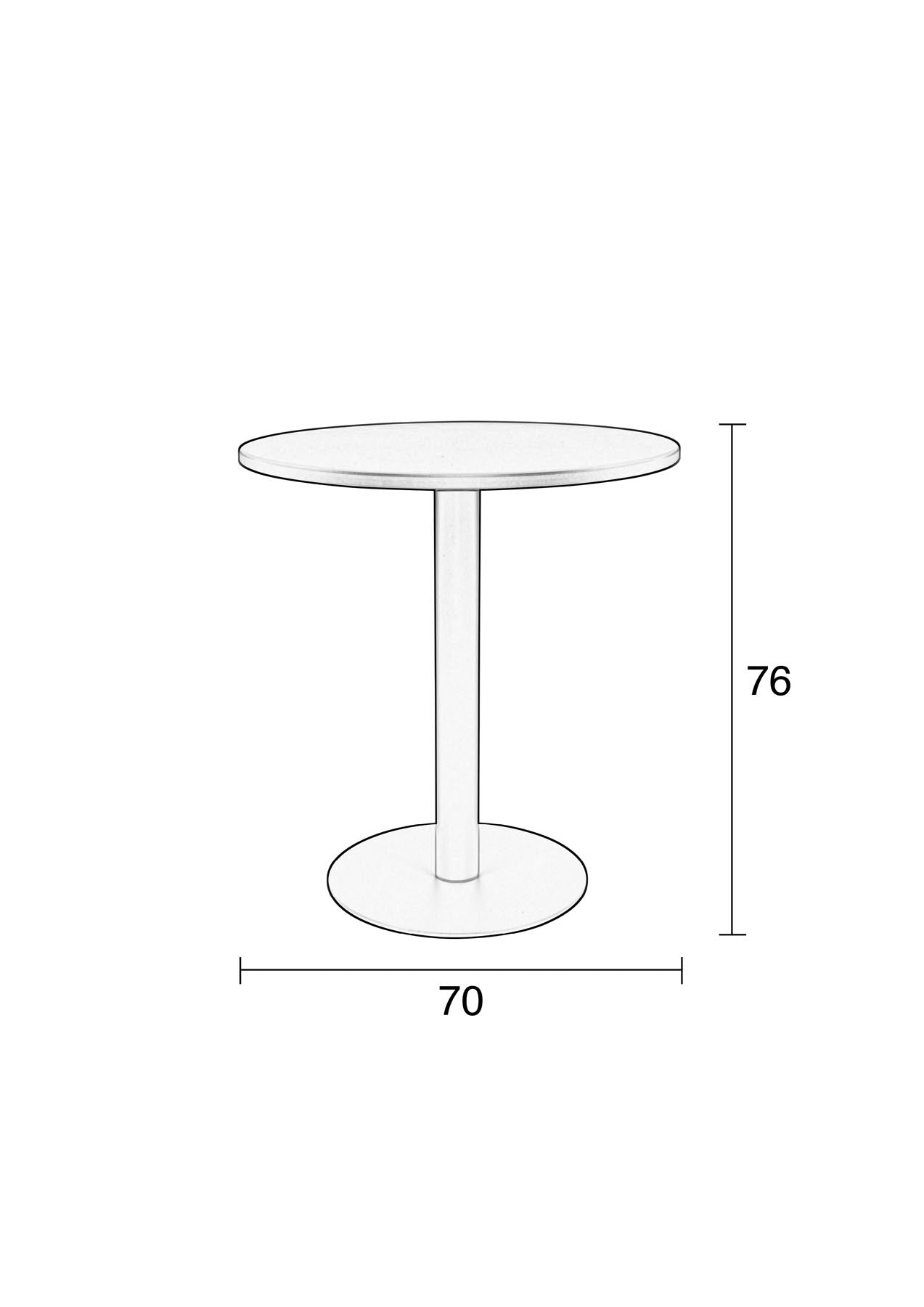 Beistelltisch Metsu in Grün präsentiert im Onlineshop von KAQTU Design AG. Esstisch ist von Zuiver