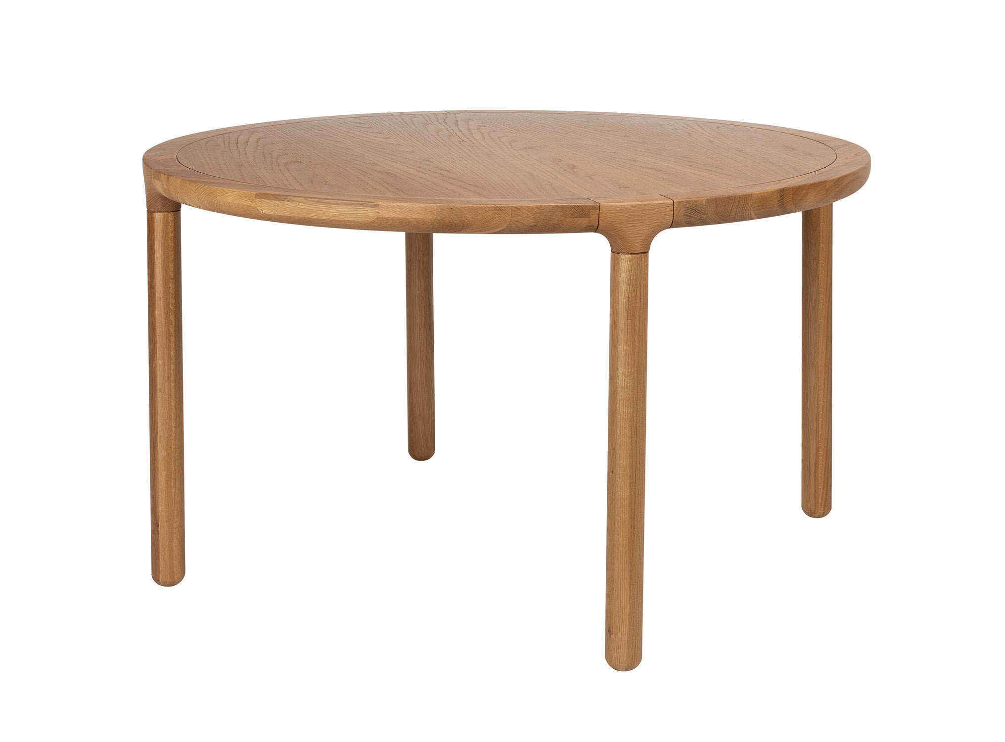 Rechteckiger Tisch Storm von Zuiver mit minimalistischem Design, hellen Eschenholzbeinen und einer glatten, natürlichen Holzplatte.