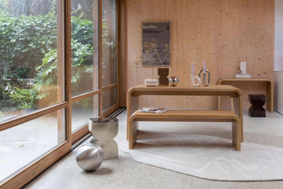 Tisch Brave in Braun präsentiert im Onlineshop von KAQTU Design AG. Esstisch ist von Zuiver