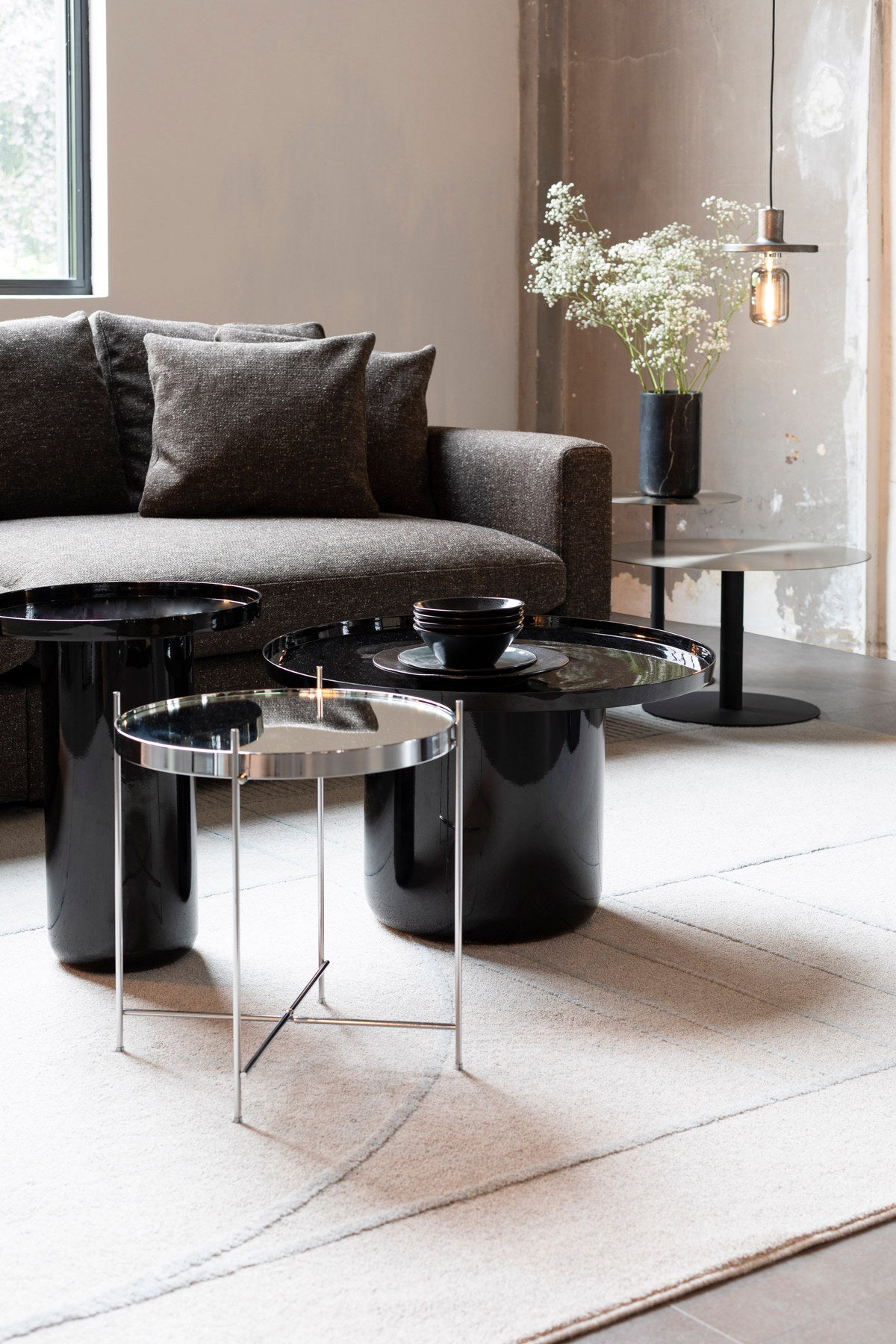 Beistelltisch Cupid in Silber präsentiert im Onlineshop von KAQTU Design AG. Beistelltisch ist von Zuiver