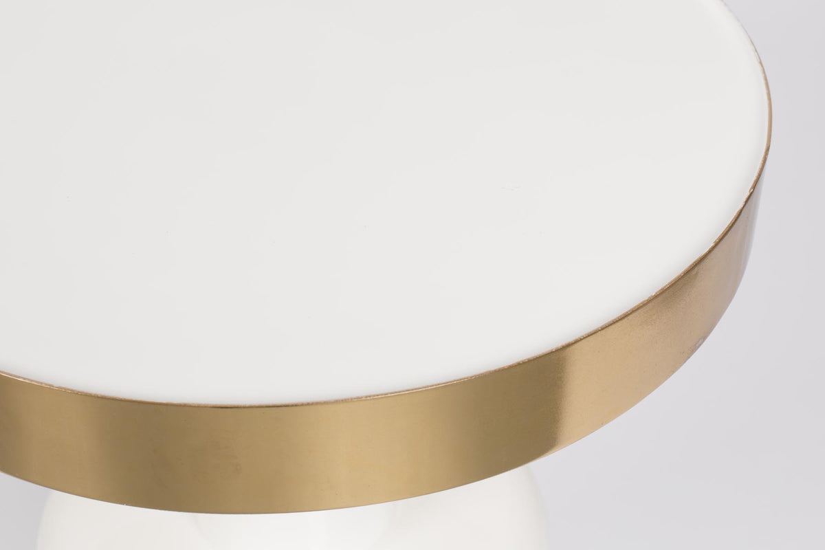 Beistelltisch Glam in Weiss präsentiert im Onlineshop von KAQTU Design AG. Couchtisch ist von Zuiver