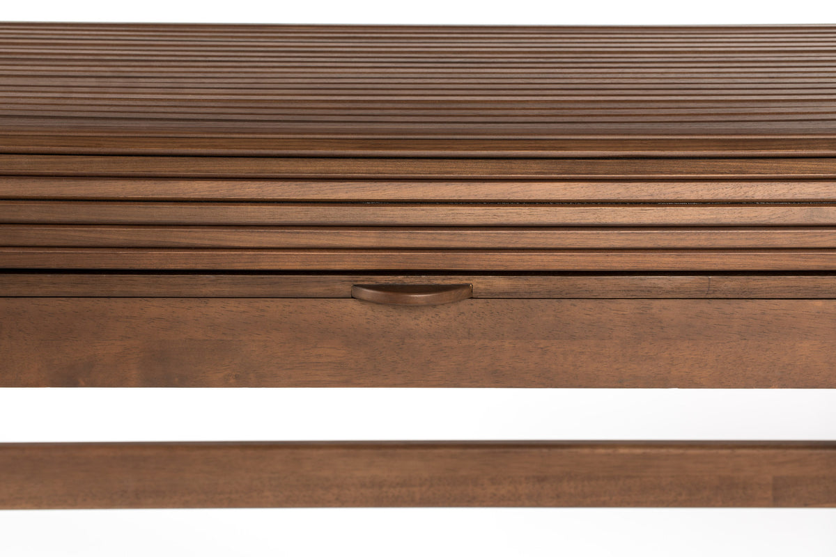 Bürotisch Barbier in Walnuss präsentiert im Onlineshop von KAQTU Design AG. Schreibtisch ist von Zuiver