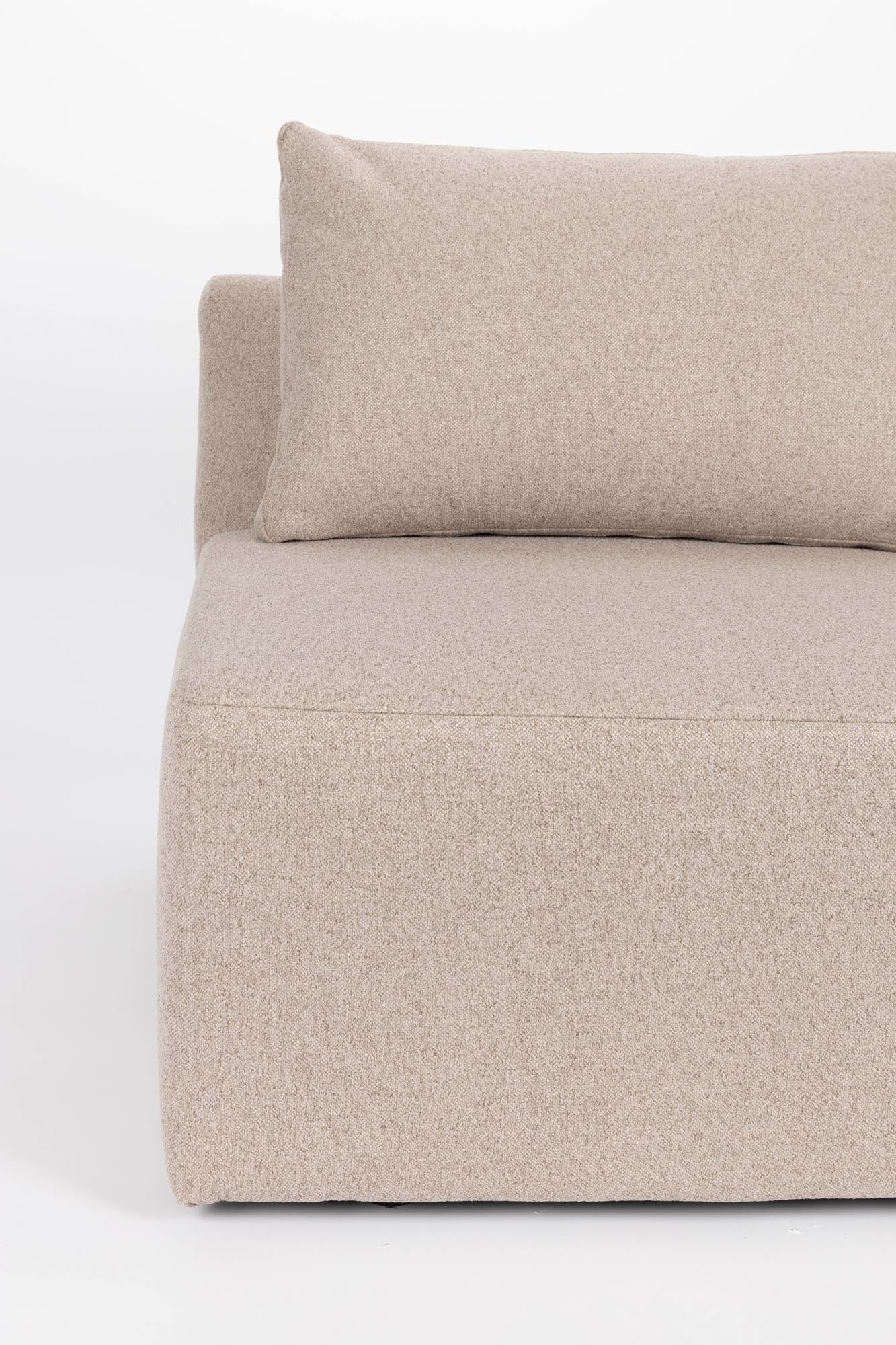 Das Sofa-Element Prosper Seat Right von Zuiver bietet modernes Design und Komfort, ideal für elegante und gemütliche Wohnräume.