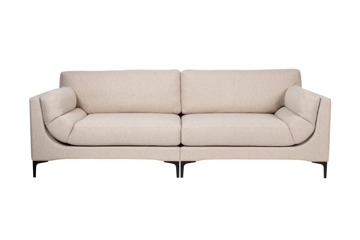 Sofa Balcony 3 Sitzer in beige präsentiert im Onlineshop von KAQTU Design AG. 3er Sofa ist von Zuiver