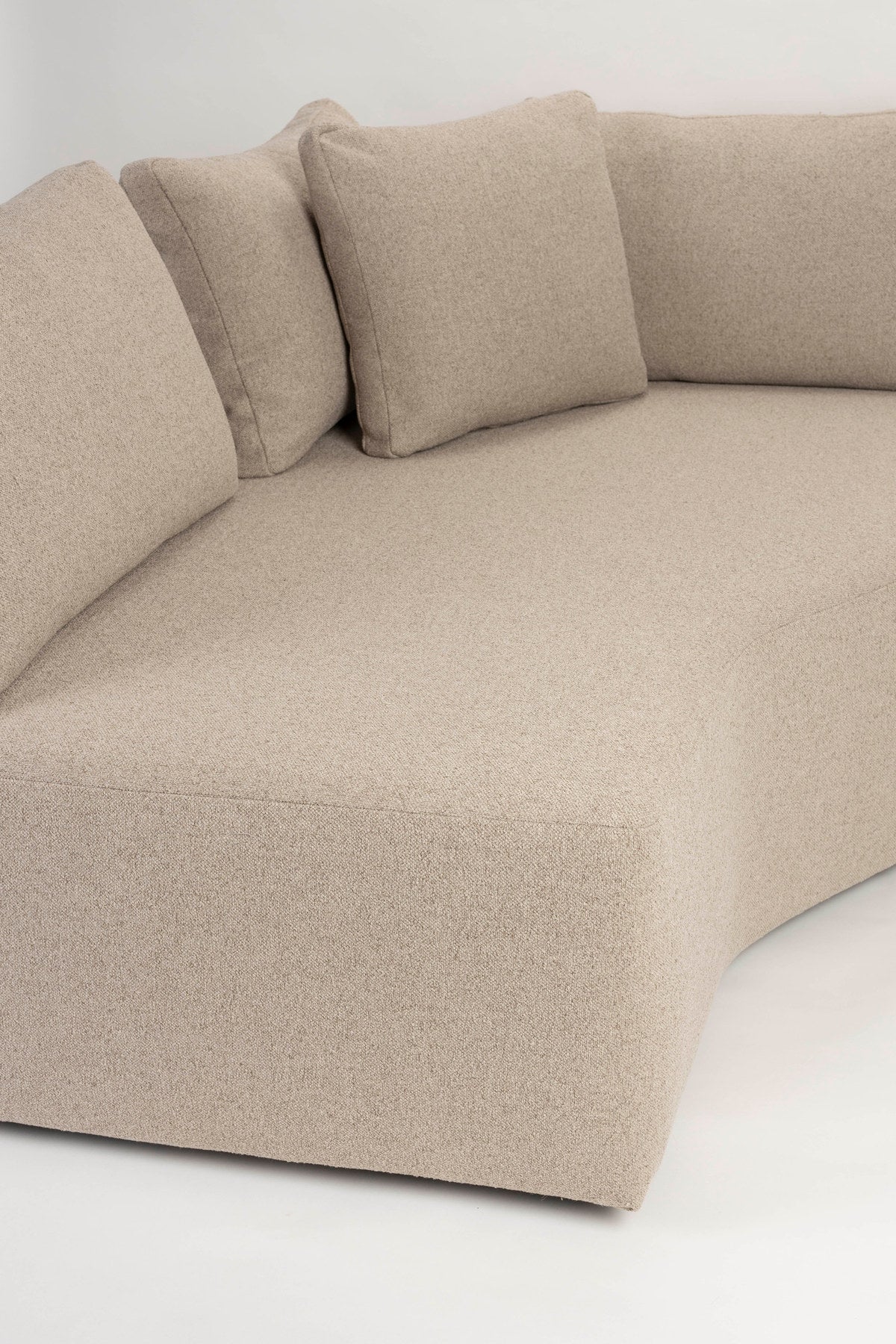 Prosper Sofa Left in Cappucino präsentiert im Onlineshop von KAQTU Design AG. L-Sofa links ist von Zuiver