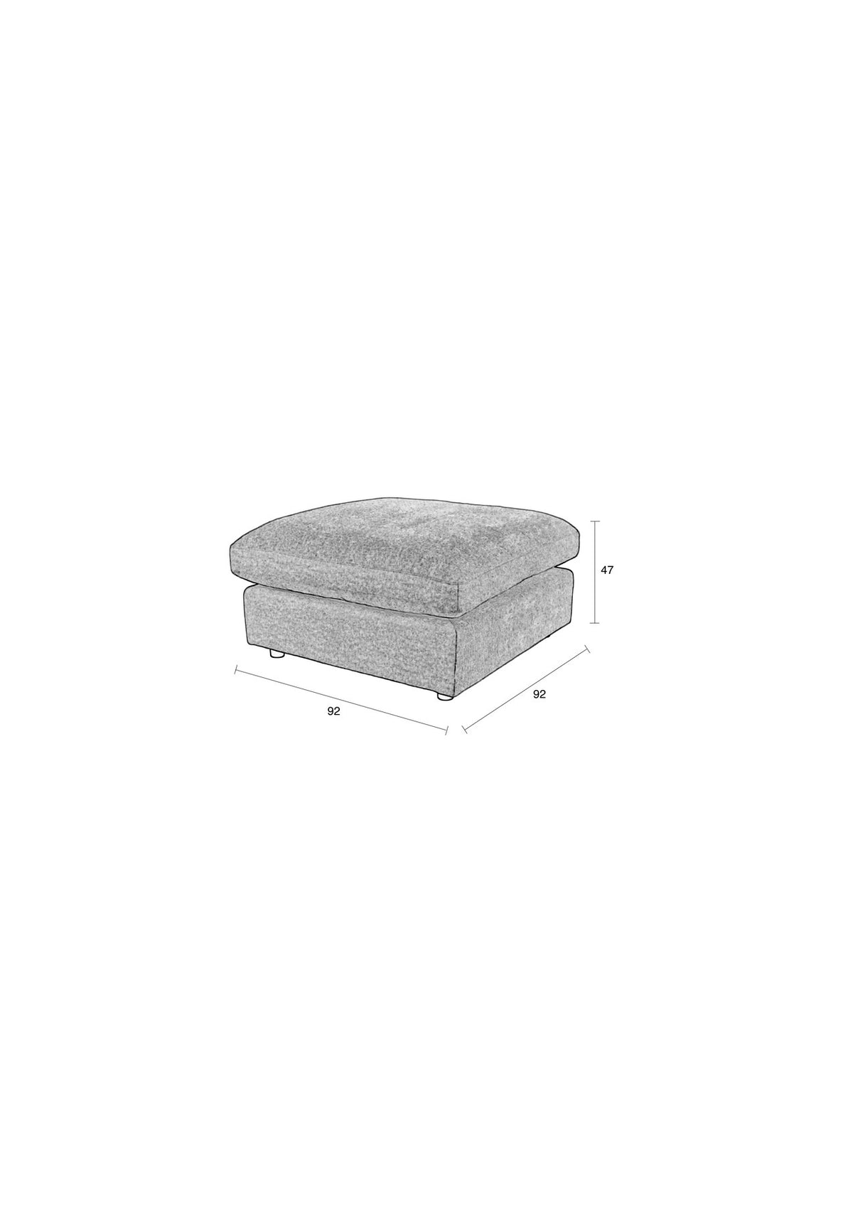 Hocker Sense in Natur präsentiert im Onlineshop von KAQTU Design AG. Hocker ist von Zuiver
