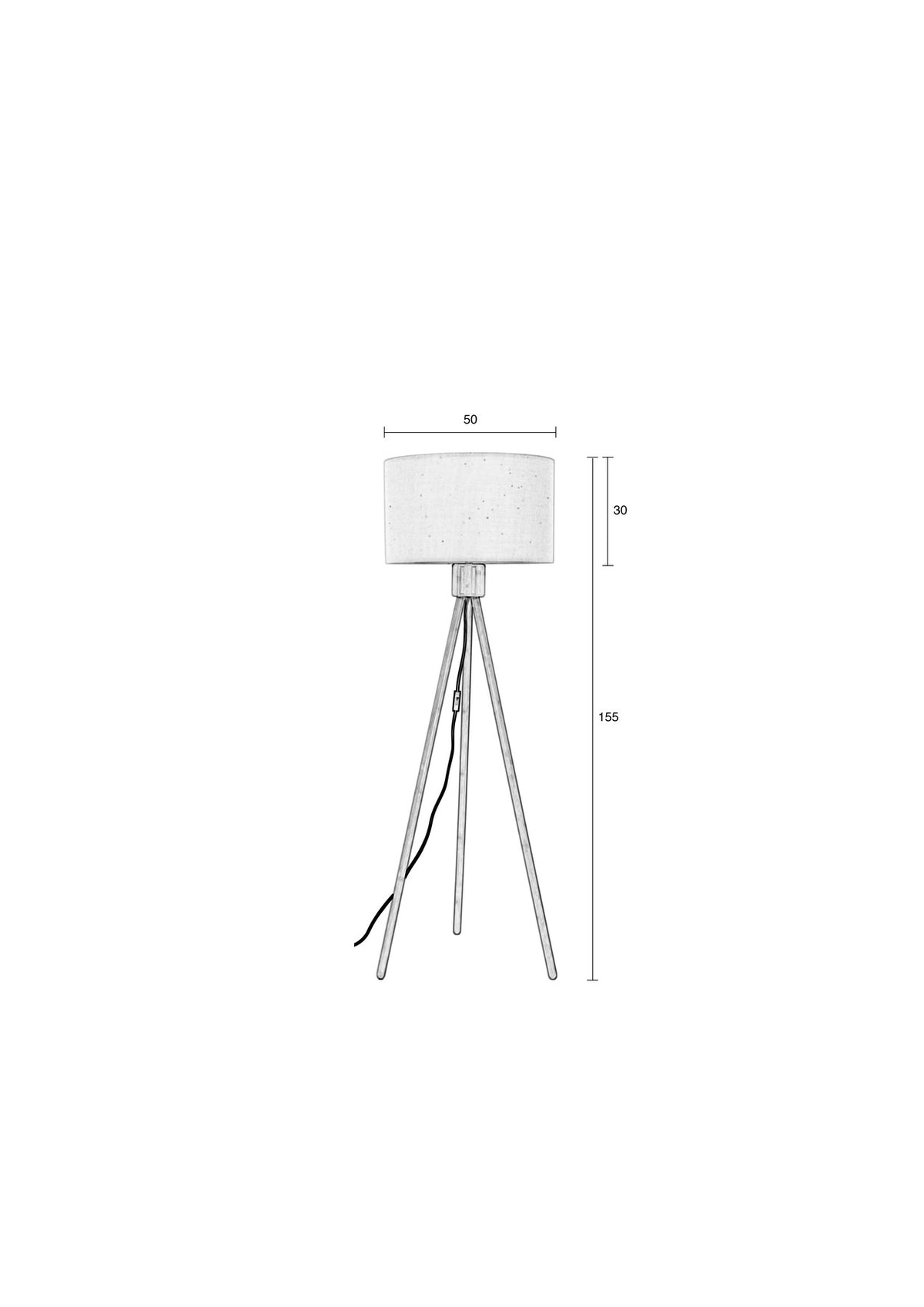 Stehleuchte Fan in Weiss präsentiert im Onlineshop von KAQTU Design AG. Stehleuchte ist von Zuiver