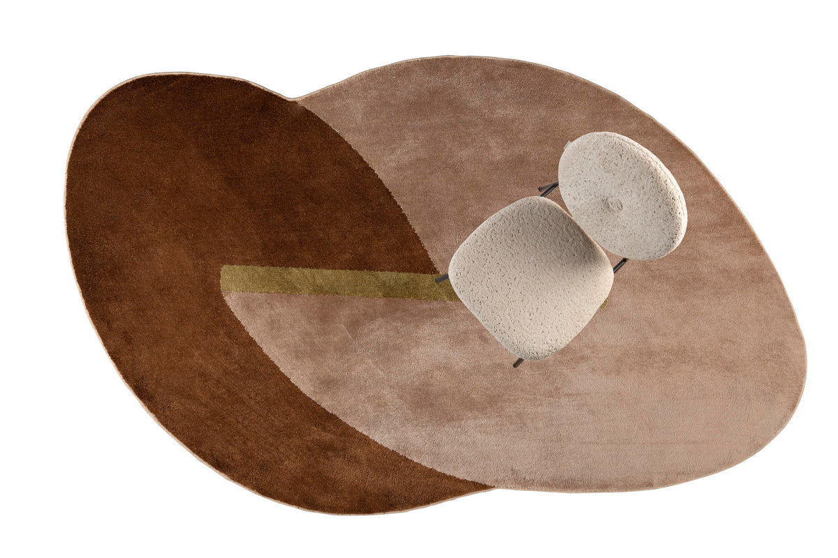 Teppich Phila in Braun präsentiert im Onlineshop von KAQTU Design AG. Teppich ist von Zuiver