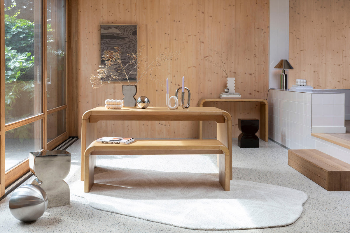 Teppich Forms in Weiss präsentiert im Onlineshop von KAQTU Design AG. Teppich ist von Zuiver