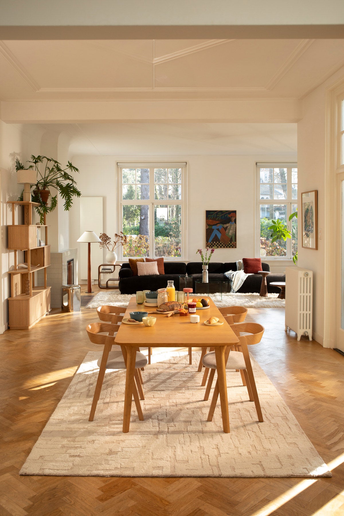 Hills Teppich 160x230 in beige präsentiert im Onlineshop von KAQTU Design AG. Teppich ist von Zuiver