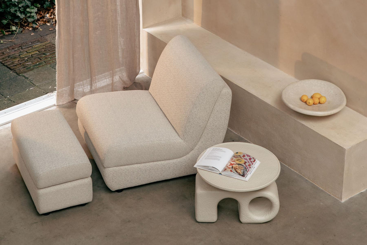 Mississippi Outdoor Loungesessel in beige präsentiert im Onlineshop von KAQTU Design AG. Outdoor-Sessel ist von Zuiver