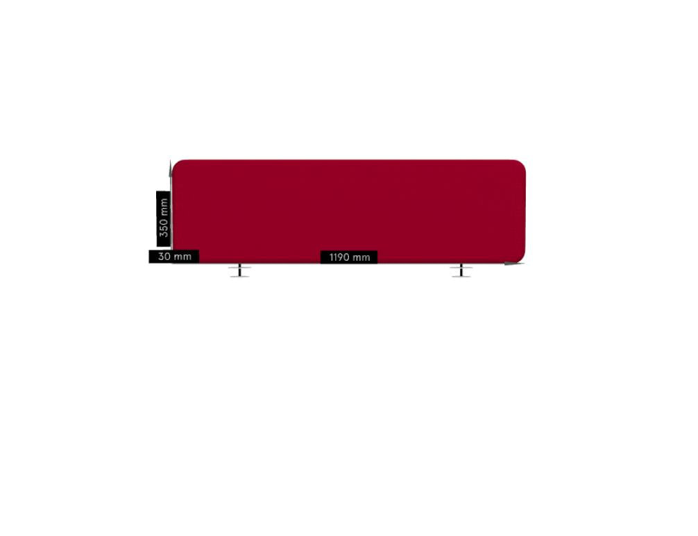 Twin ZUT12 - Paneele für Schreibtische in Grün präsentiert im Onlineshop von KAQTU Design AG. Paneele ist von Mdd