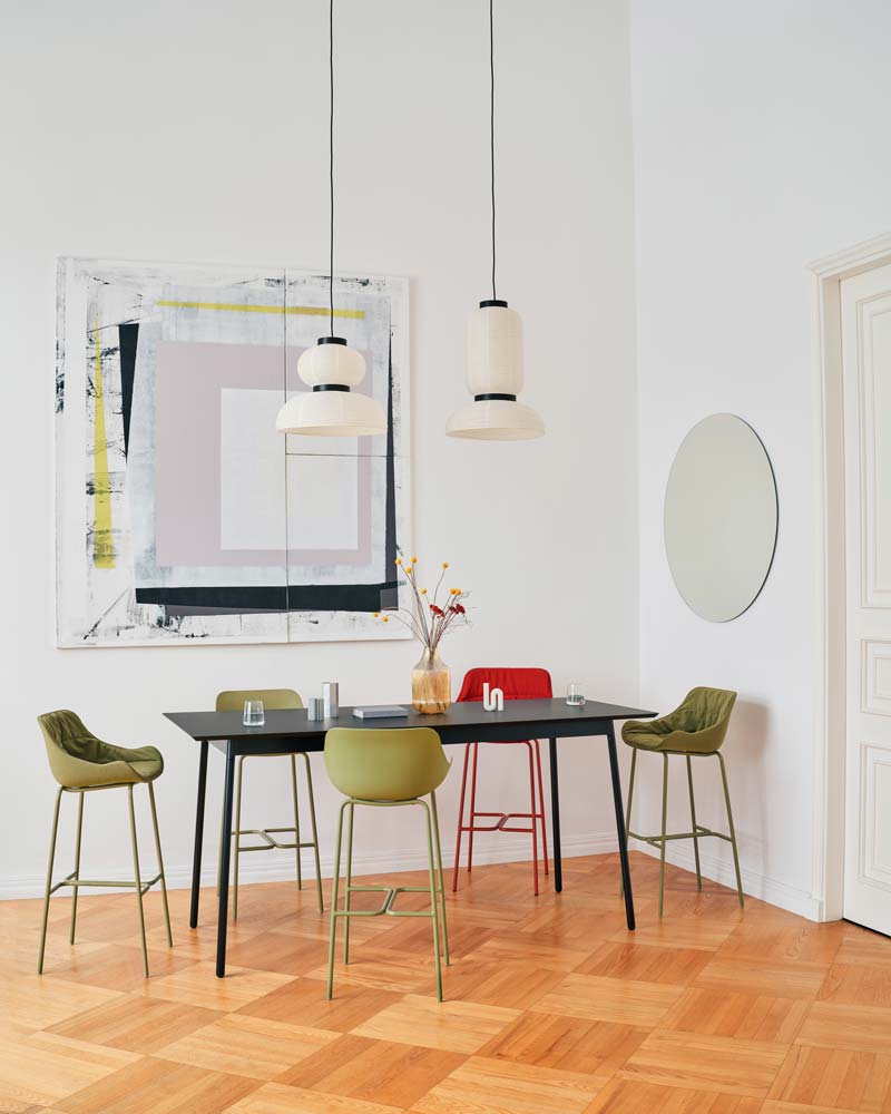Baltic Basic BL1P24H - Barhocker in Grün präsentiert im Onlineshop von KAQTU Design AG. Outdoor-Barstuhl ist von Mdd