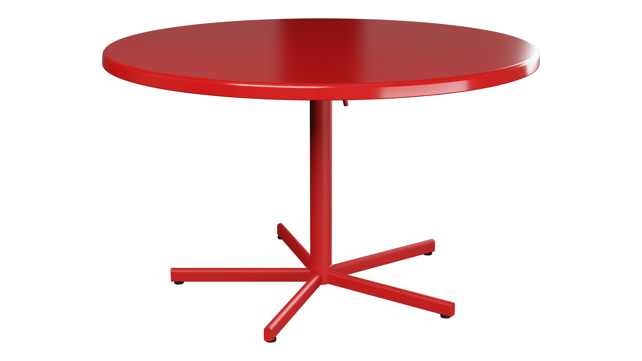Bodensee Glasfaser-Gartentisch ø120 klappbar in Rot präsentiert im Onlineshop von KAQTU Design AG. Gartentisch ist von Schaffner