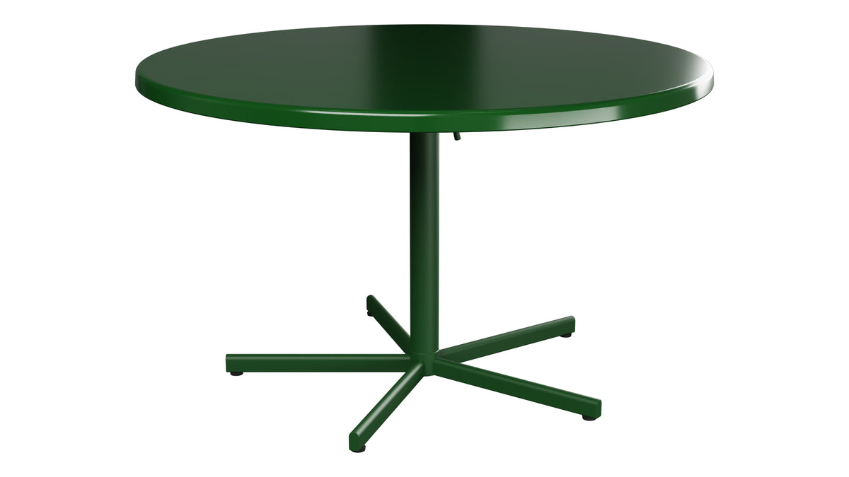 Bodensee Glasfaser-Gartentisch ø120 klappbar in Tannengrün präsentiert im Onlineshop von KAQTU Design AG. Gartentisch ist von Schaffner