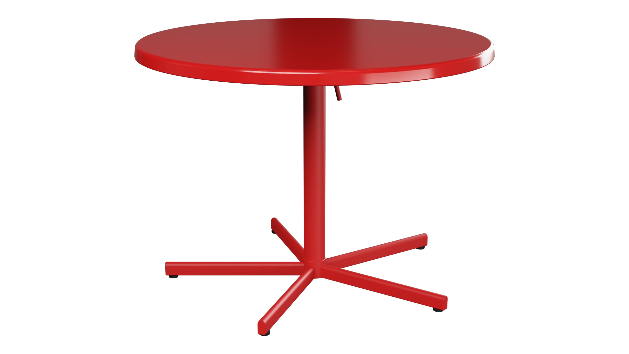 Bodensee Glasfaser-Gartentisch ø100 klappbar in Rot präsentiert im Onlineshop von KAQTU Design AG. Gartentisch ist von Schaffner