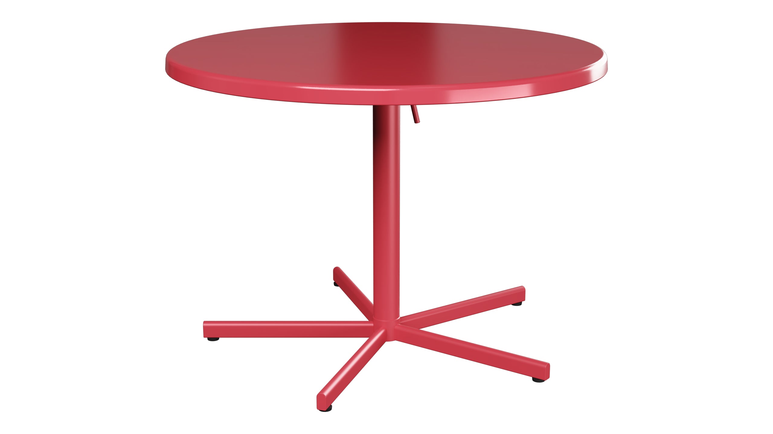 Bodensee Glasfaser-Gartentisch ø100 klappbar in Ahornrot präsentiert im Onlineshop von KAQTU Design AG. Gartentisch ist von Schaffner
