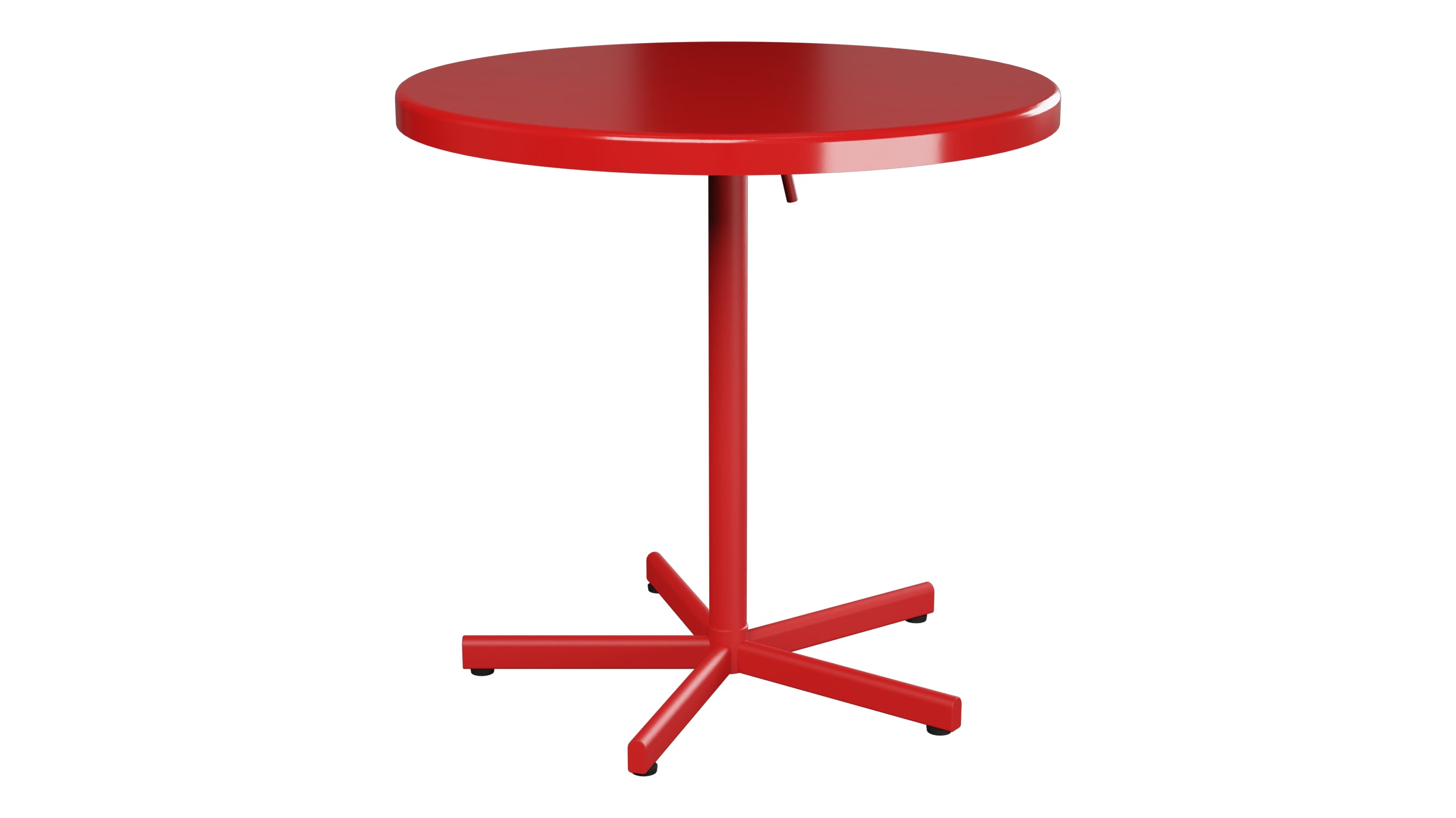 Bodensee Glasfaser-Gartentisch ø75 klappbar in Rot präsentiert im Onlineshop von KAQTU Design AG. Gartentisch ist von Schaffner