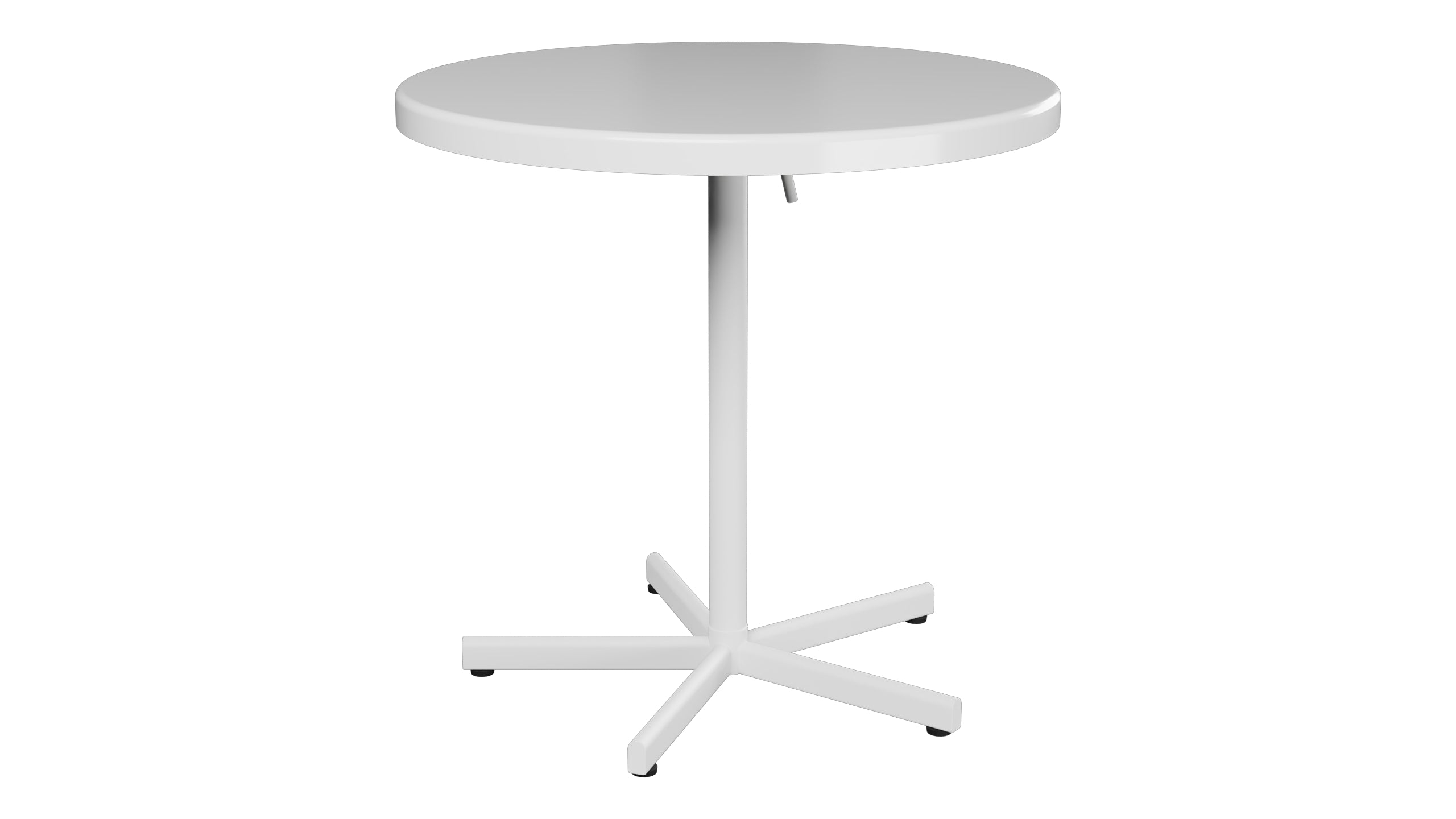 Bodensee Glasfaser-Gartentisch ø75 klappbar in Weiss präsentiert im Onlineshop von KAQTU Design AG. Gartentisch ist von Schaffner
